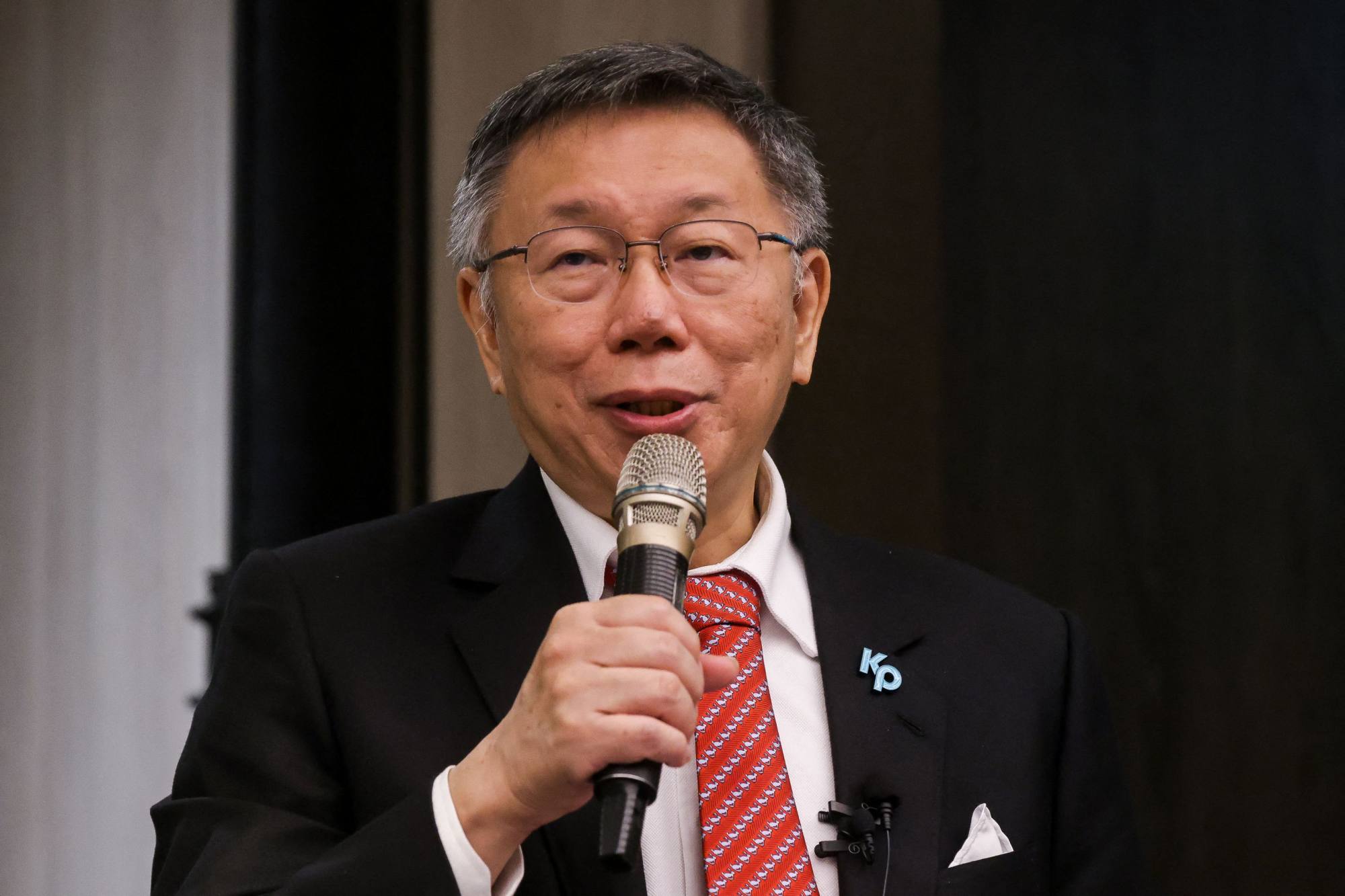 Ko Wen-je, is running for the smaller Taiwan People’s Party. Photo: AFP
