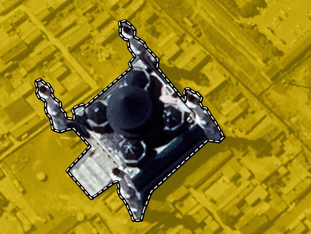 Satellite image of a mosque