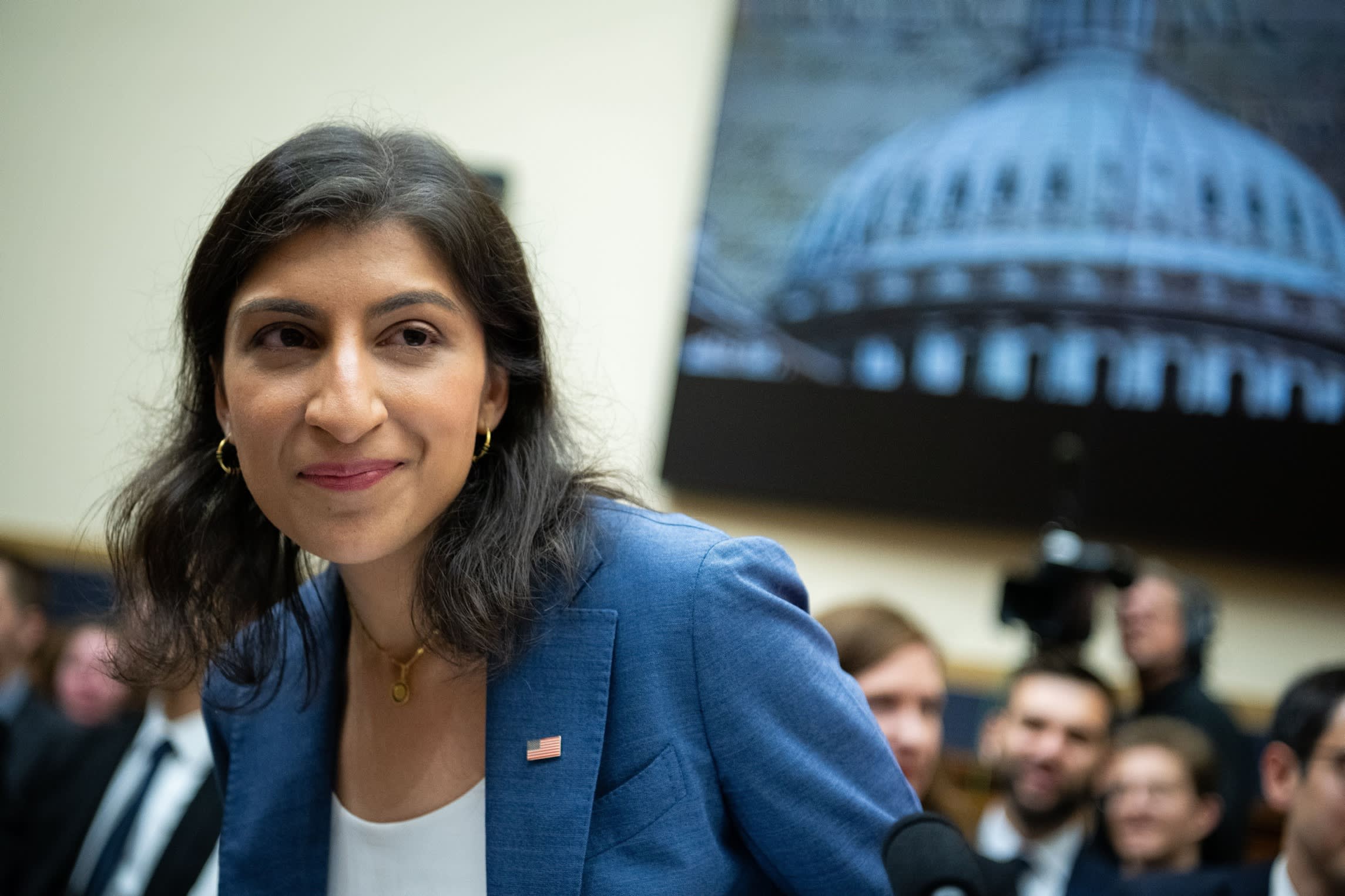 Lina Khan smiling