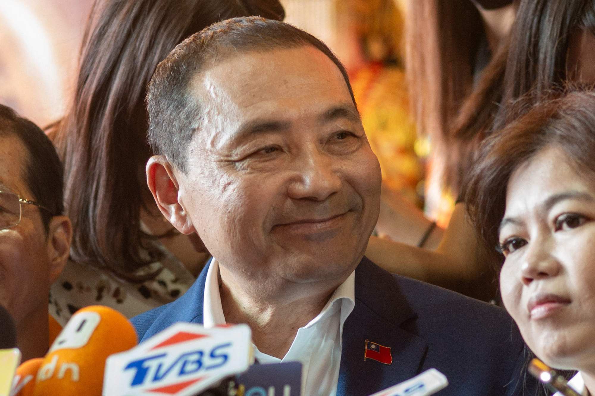 Hou Yu-ih, Taiwanese presidential candidate from the main opposition party Kuomintang, speaks at an election campaign event in Taipei on Nov. 2. Photo: AFP