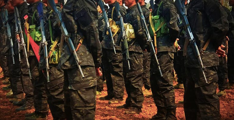 ENG_BUR_ExtrajudicialKillings_11032023.2.jpg Members of the Madaya township’s People’s Defense Force are seen in this undated photo. Credit: Madaya PDF