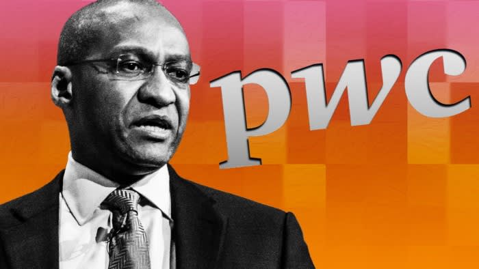 Montage of Mohamed Kande with a pwc background