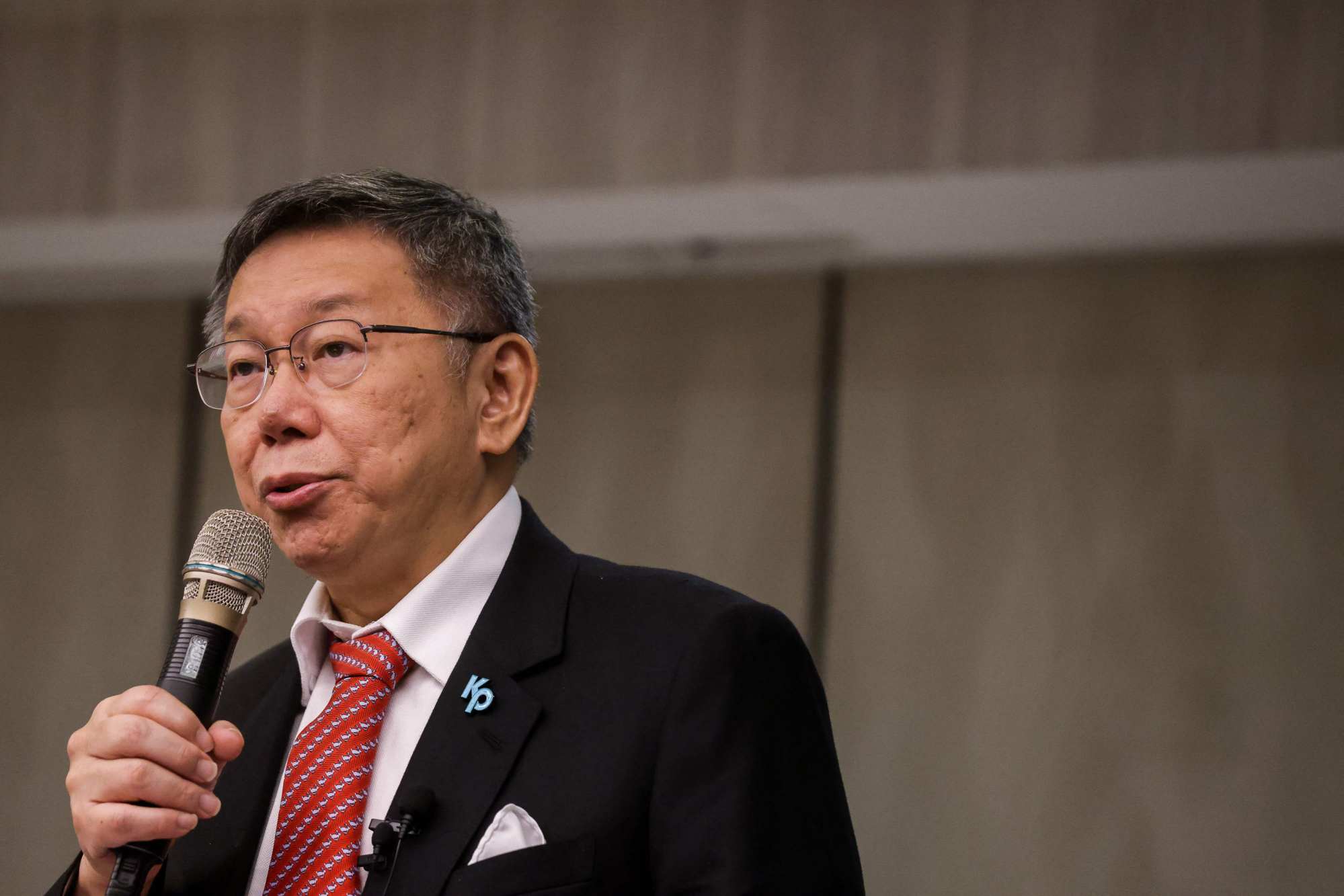 Ko Wen-je, chairman of the Taiwan People’s Party and presidential candidate, has been polling better than the KMT’s candidate. Photo: AFP