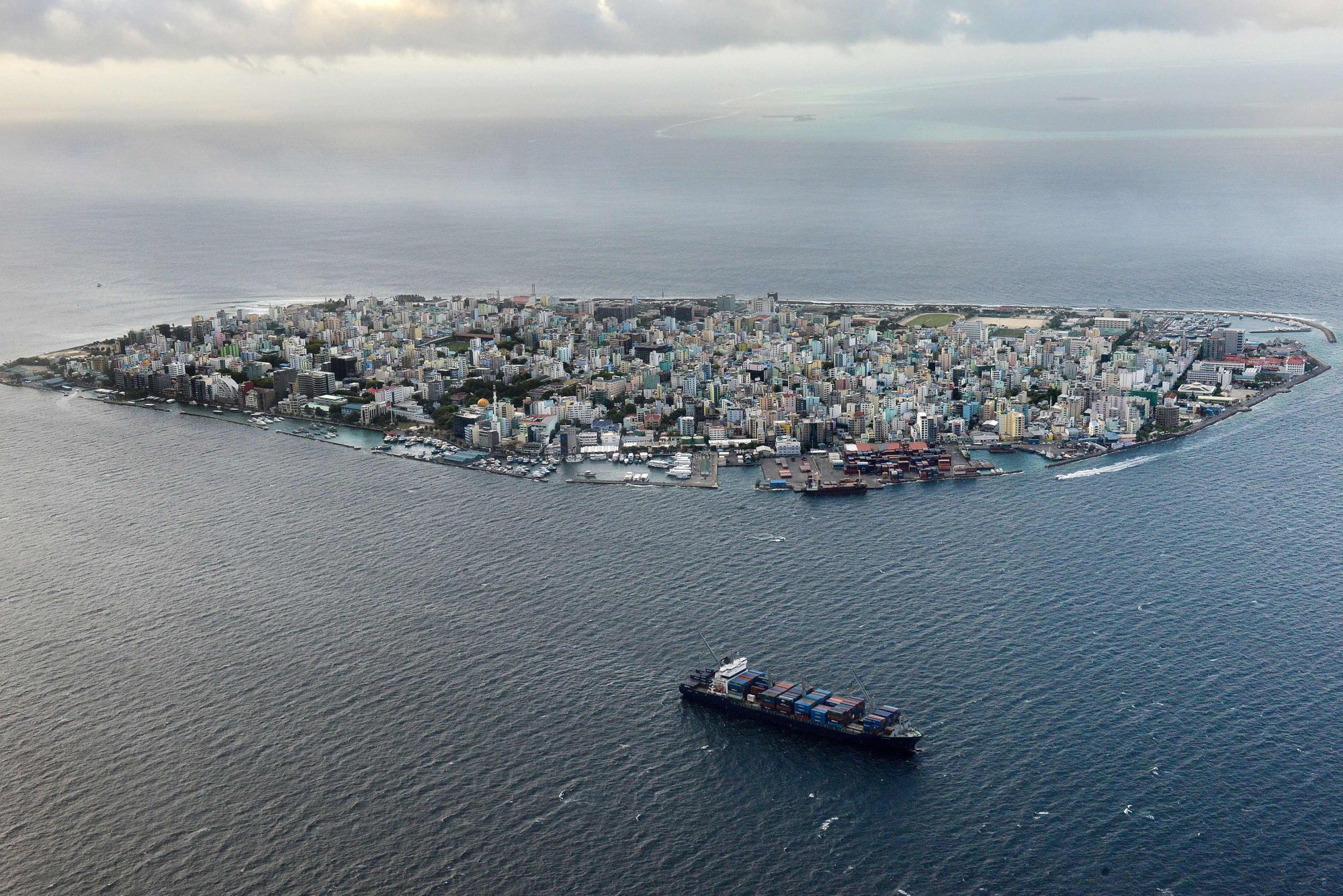 Key shipping lanes pass through the tiny Indian Ocean archipelago of Maldives. Pictured is the capital city, Male. Photo: AFP