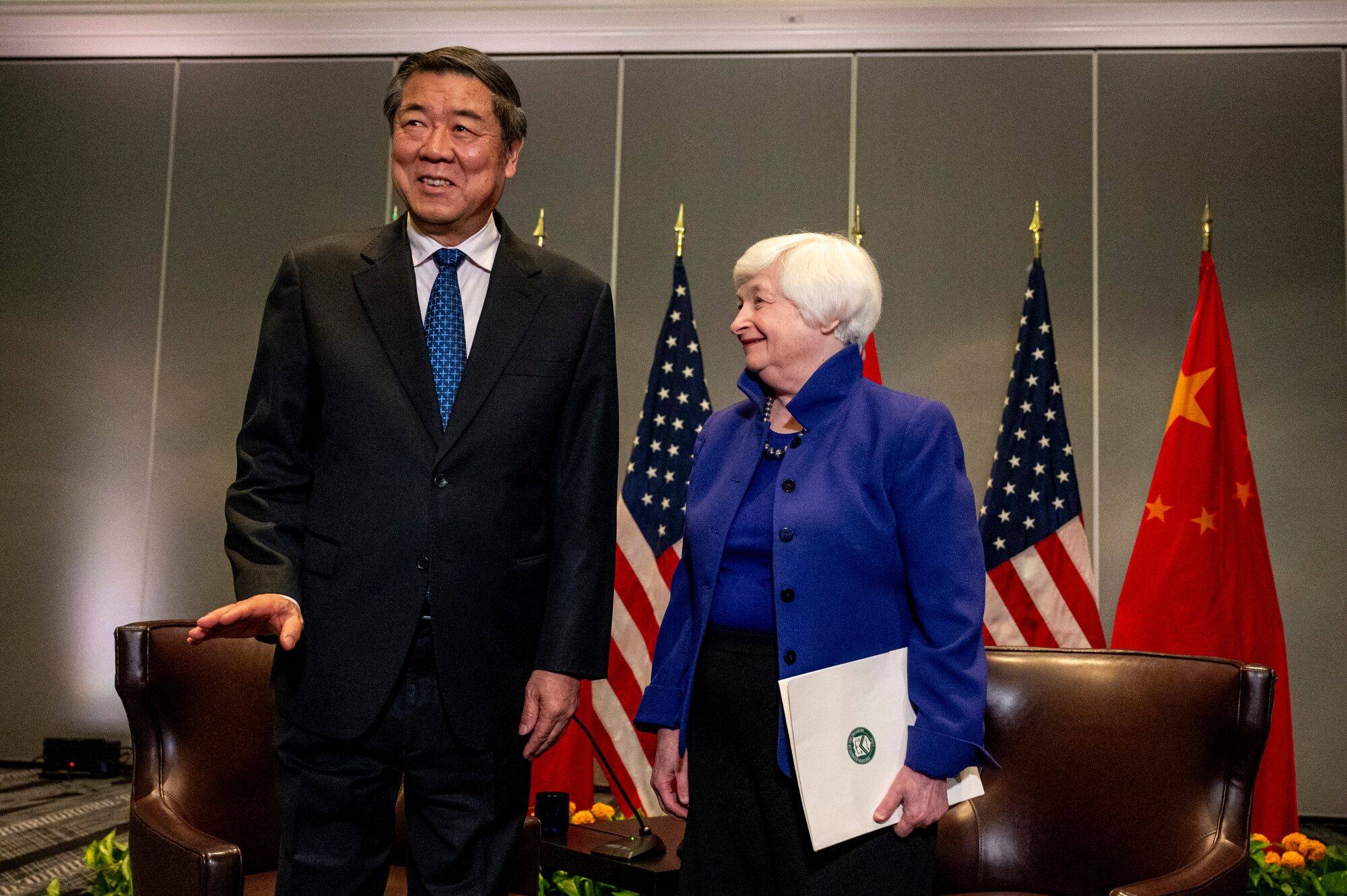 Treasury Secretary Janet Yellen and Chinese Vice-Premier He Lifeng held meetings in San Francisco on Thursday and Friday. Photo: Bloomberg
