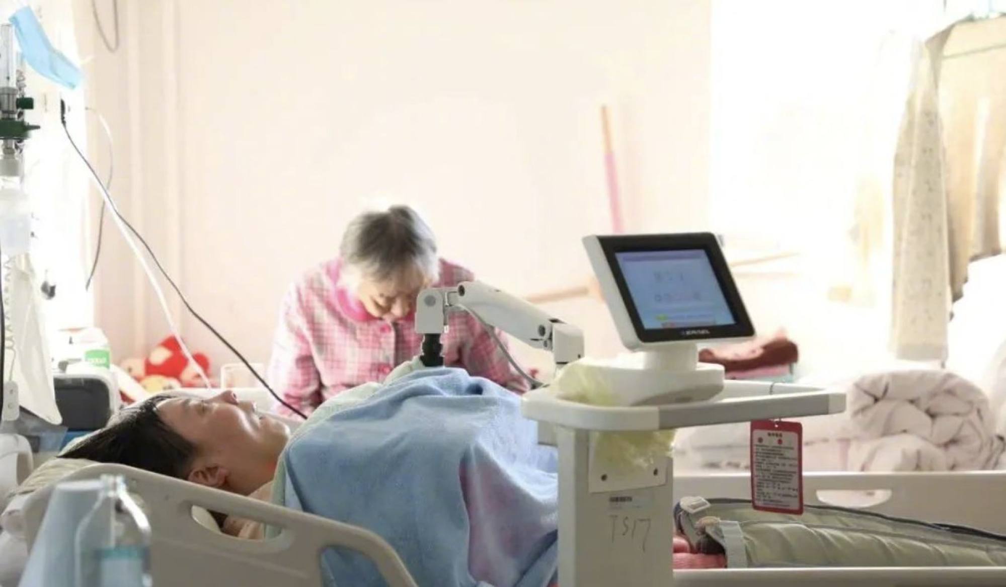 Zhu’s elderly parents cared for her for decades after the poison left her paralysed, nearly blind and with the mental capacity of a child. Photo: Handout