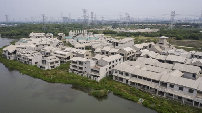 An abandoned construction site in Wuxi, China