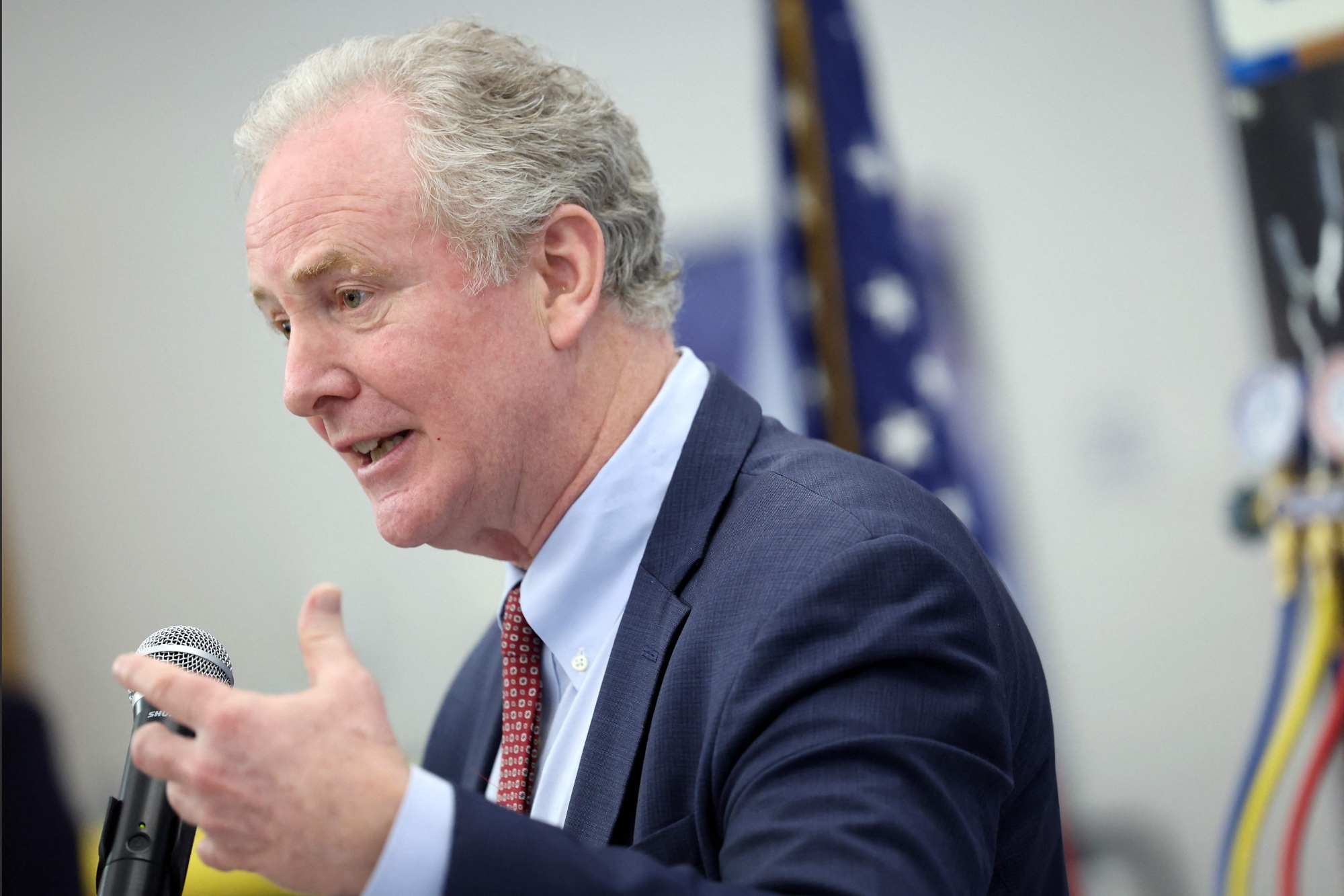 Senator Chris Van Hollen, Democratic of Maryland, said that while it was important to reduce dependency on China in strategic sectors, he was firmly against decoupling. Photo: Getty Images via AFP