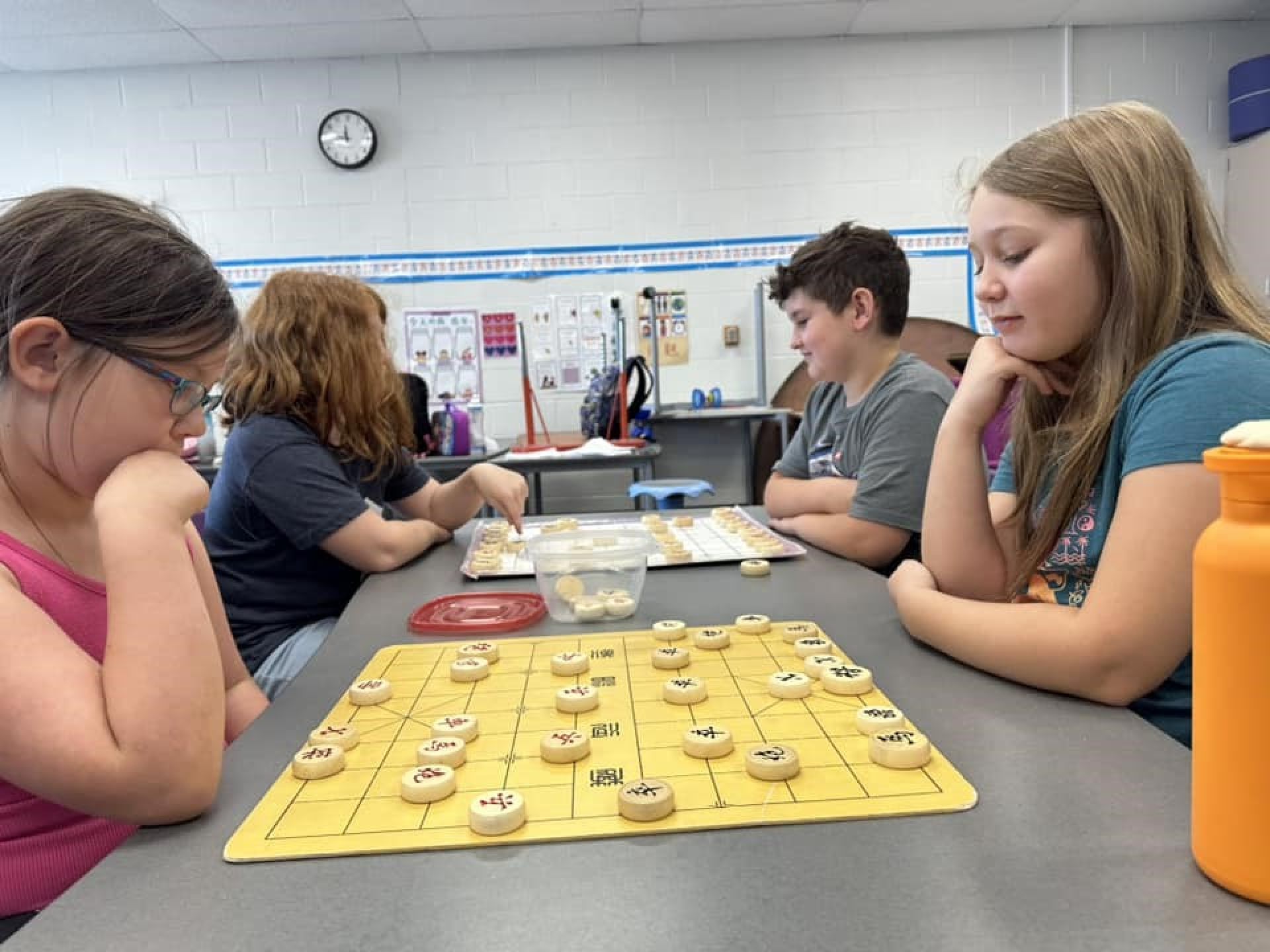 Students at Walnut Hills Elementary School in Greenville, Michigan, where parents earlier this year successfully rallied to save a Mandarin immersion programme from a phase-out. Photo: Facebook/ Walnut Hills Chinese Immersion