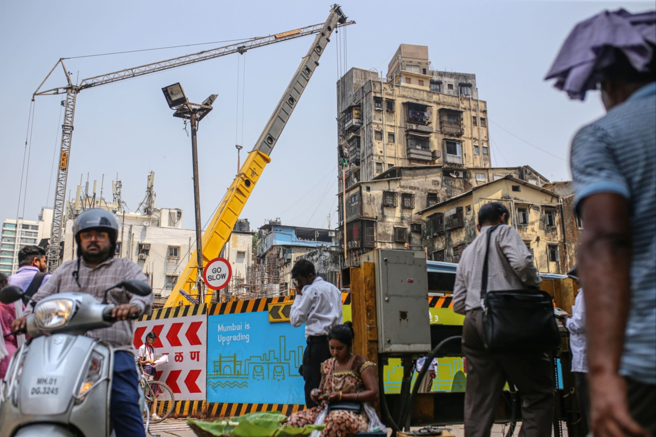 A building site in Mumbai