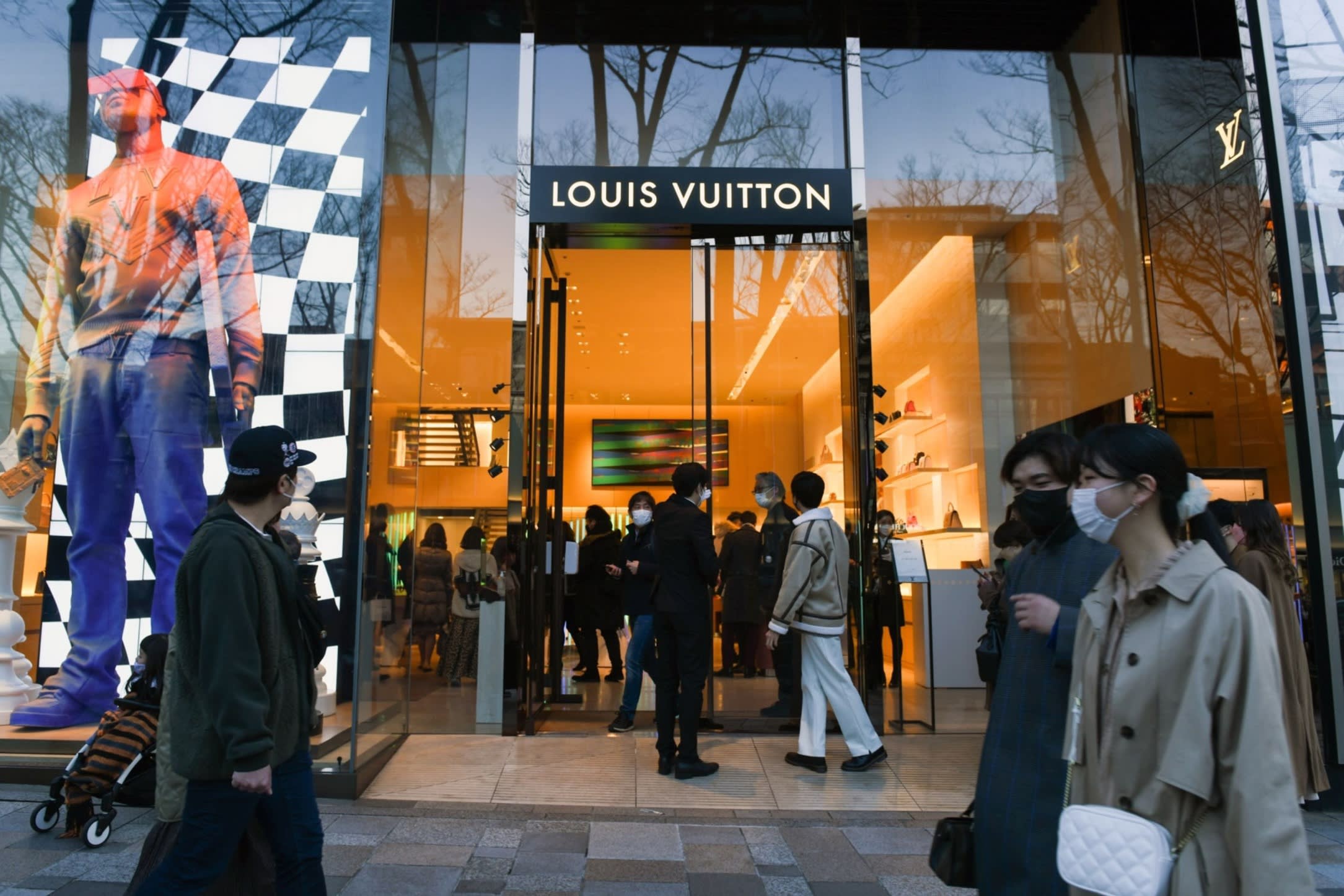 A Louis Vuitton store in Omotesando