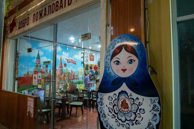privet-2.jpg The Russian restaurant Privet in Vientiane, Laos, June 25, 2023. Credit: Tran Viet Duc/RFA