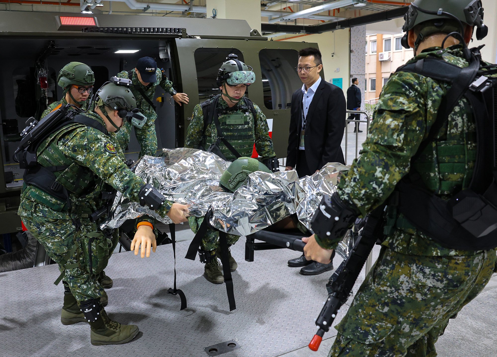 The Taiwanese facility has trained nearly 3,800 military personnel to serve as medical workers in the event of a war, according to military officials. Photo: CNA