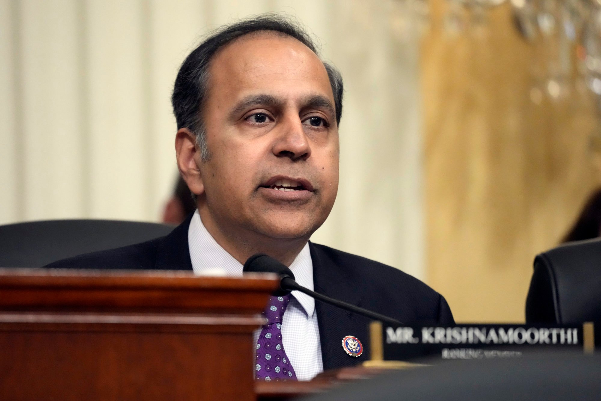 US Representative Raja Krishnamoorthi of Illinois is the ranking Democrat on the House China panel. Photo: AP