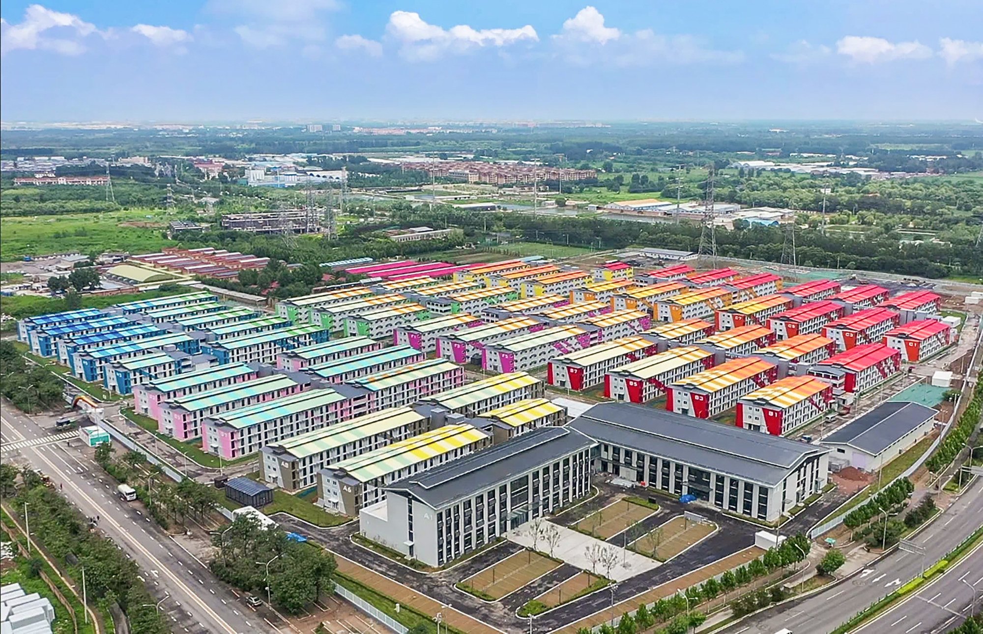 The Colourful Community makeshift hospital was built in less than three weeks in 2022. Photo: Beijing Urban Construction Group