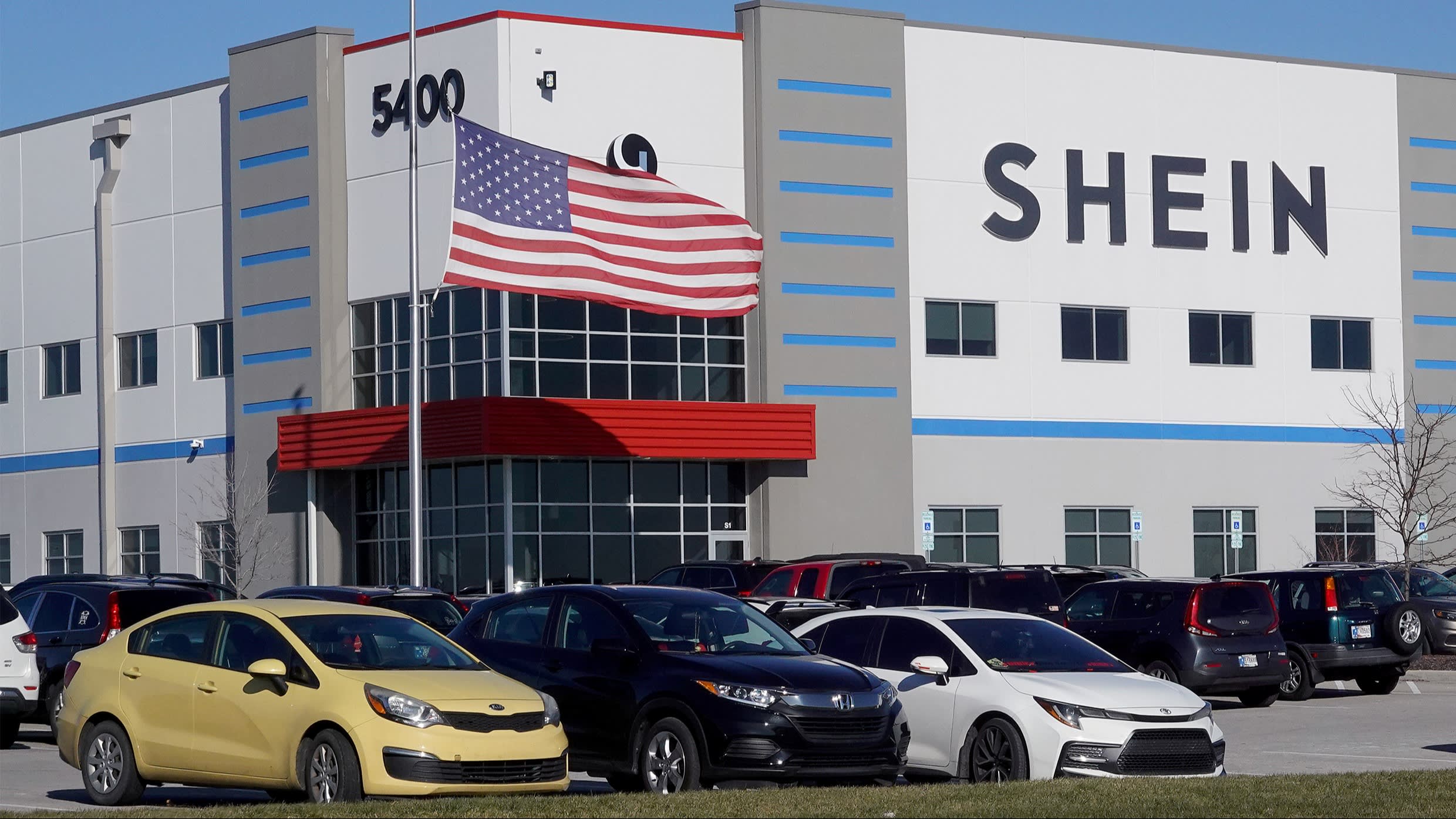 A warehouse in Whitestown, Indiana, for the Chinese-founded online clothing retailer Shein