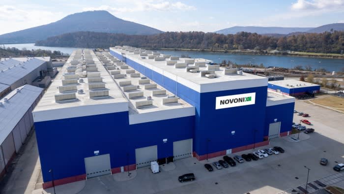 Battery materials producer Novonix’s plant in Chattanooga, Tennessee