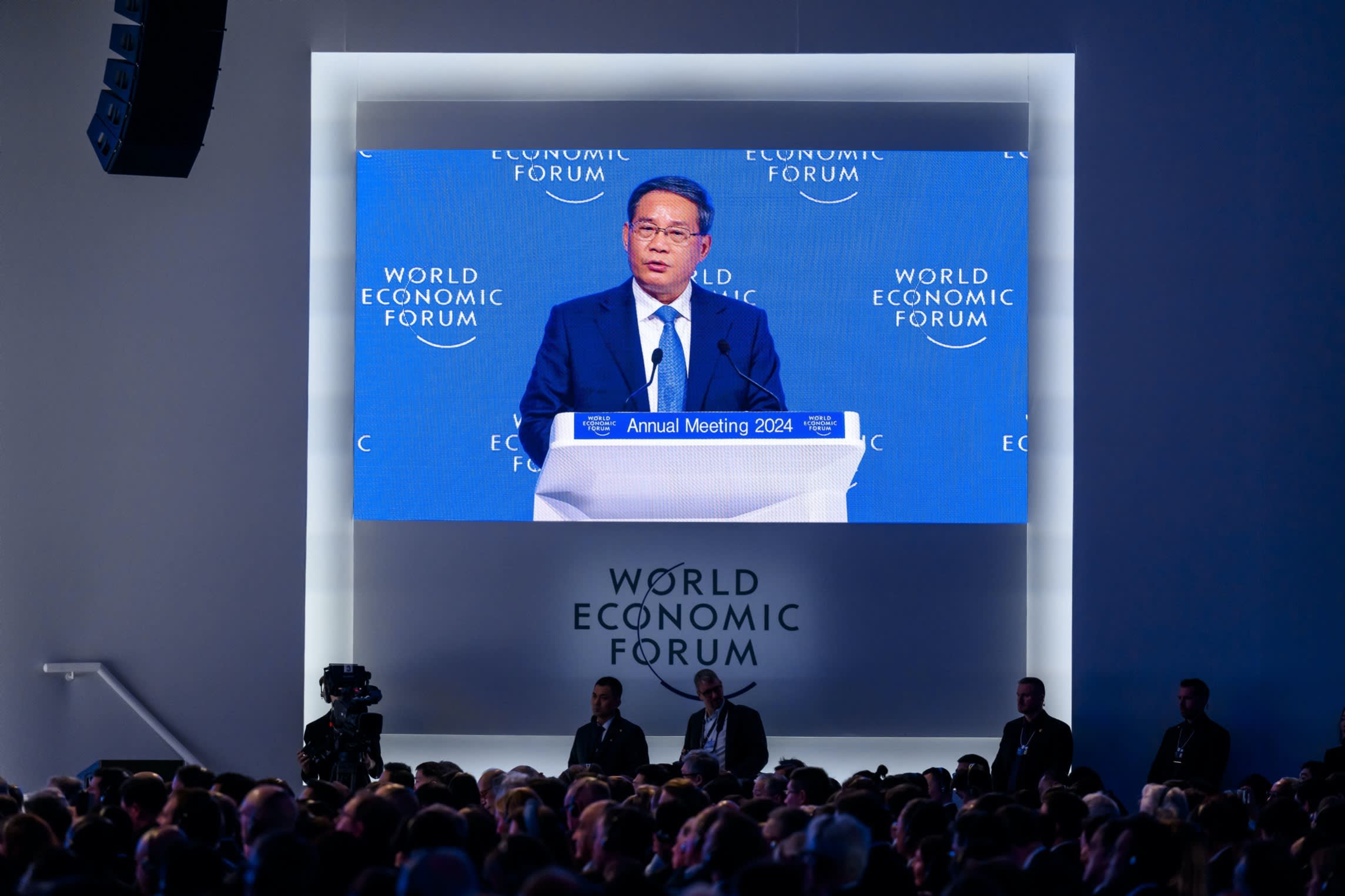 Chinese premier Li Qiang speaks at Davos