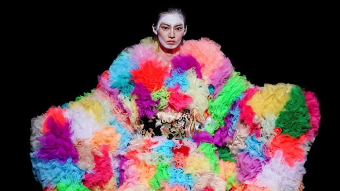 Plastic dress designed by Tomo Koizumi