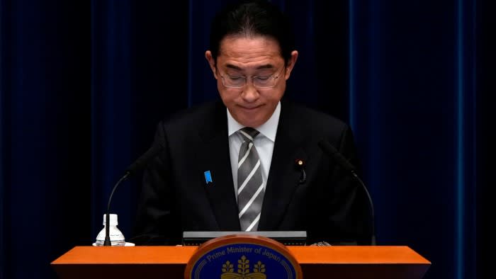 Fumio Kishida, pictured in Tokyo on Wednesday