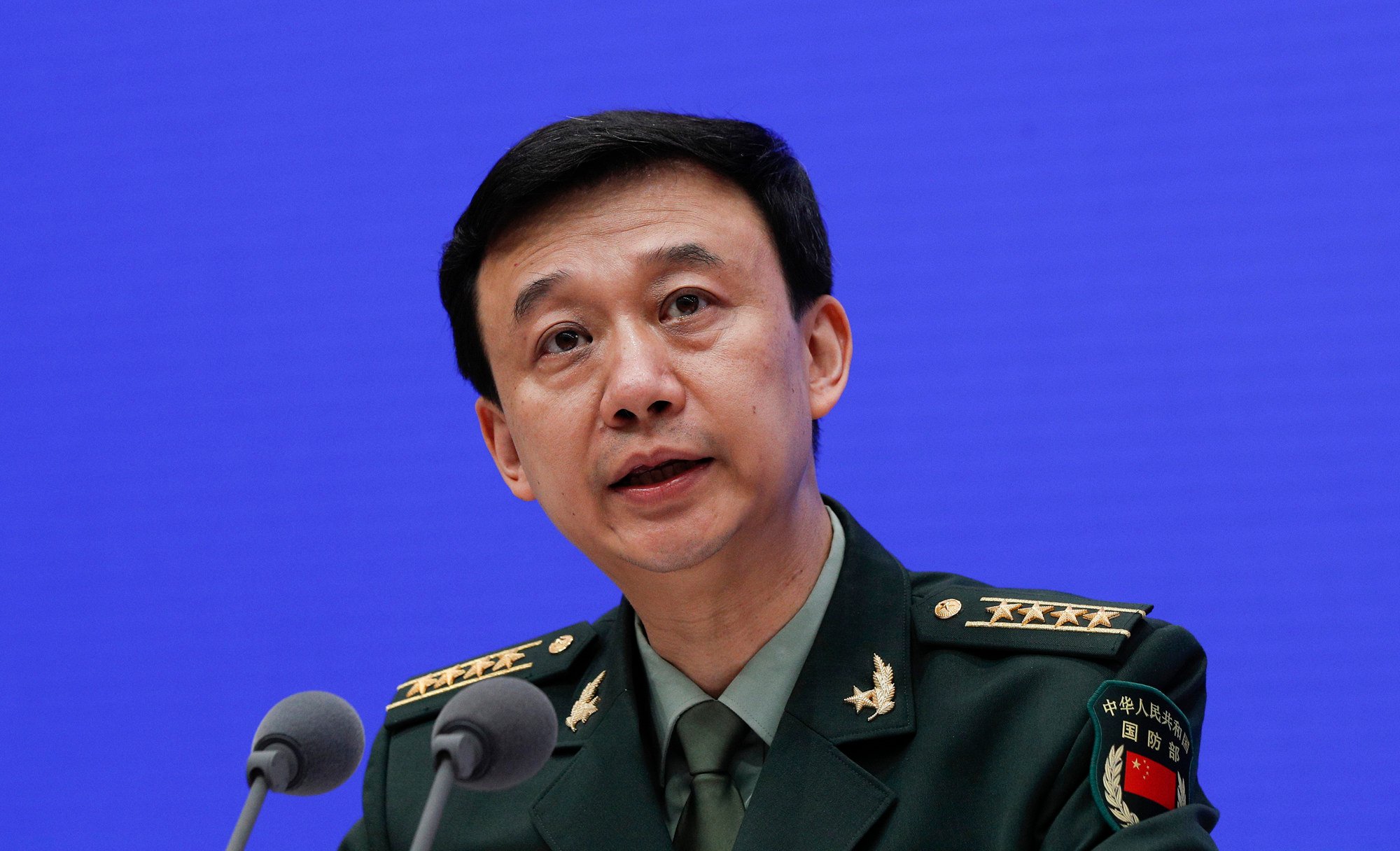 China’s Defence Ministry spokesman Wu Qian. Photo: AP