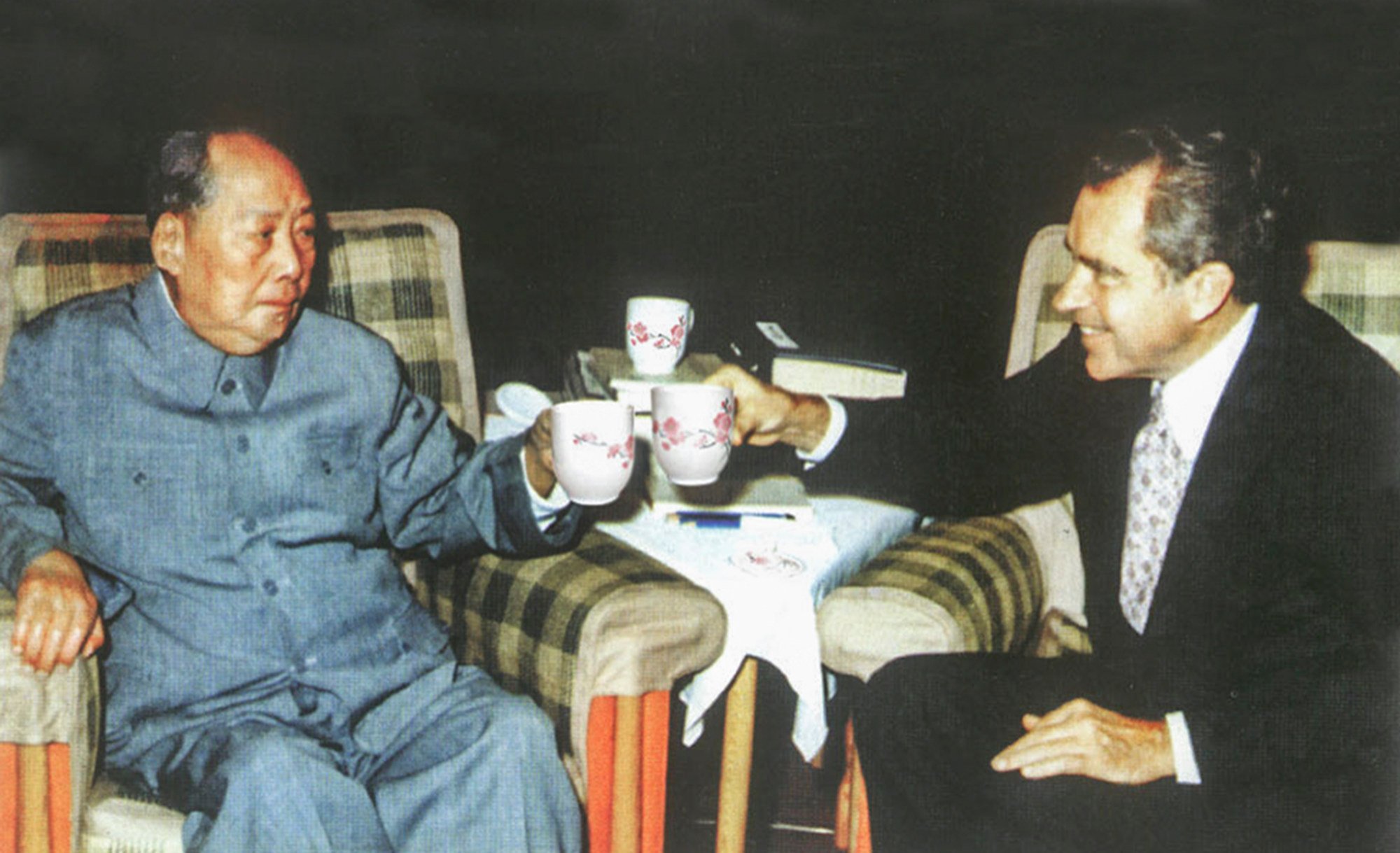 Chinese Chairman Mao Zedong and US president Richard Nixon in China. Photo: Handout