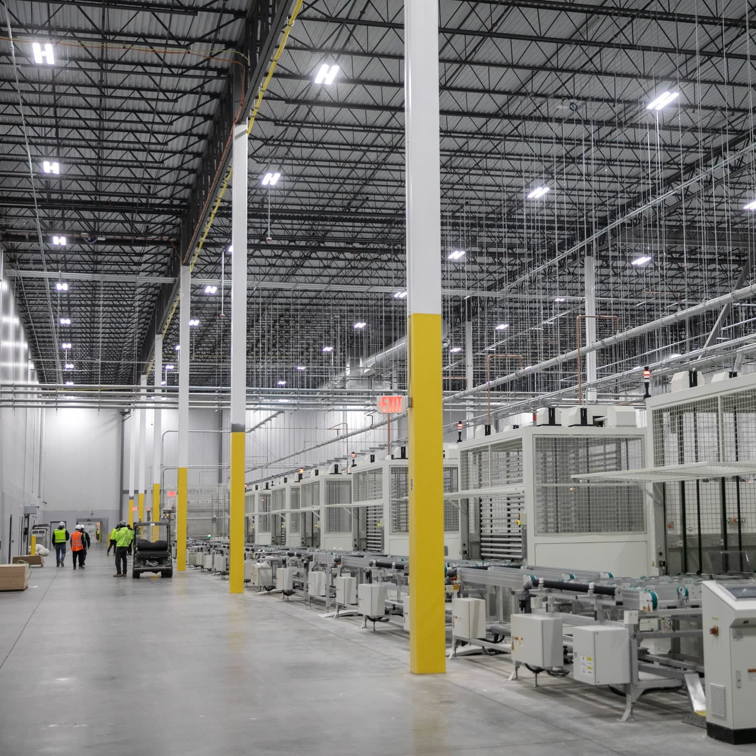The interior of Illuminate USA’s factory