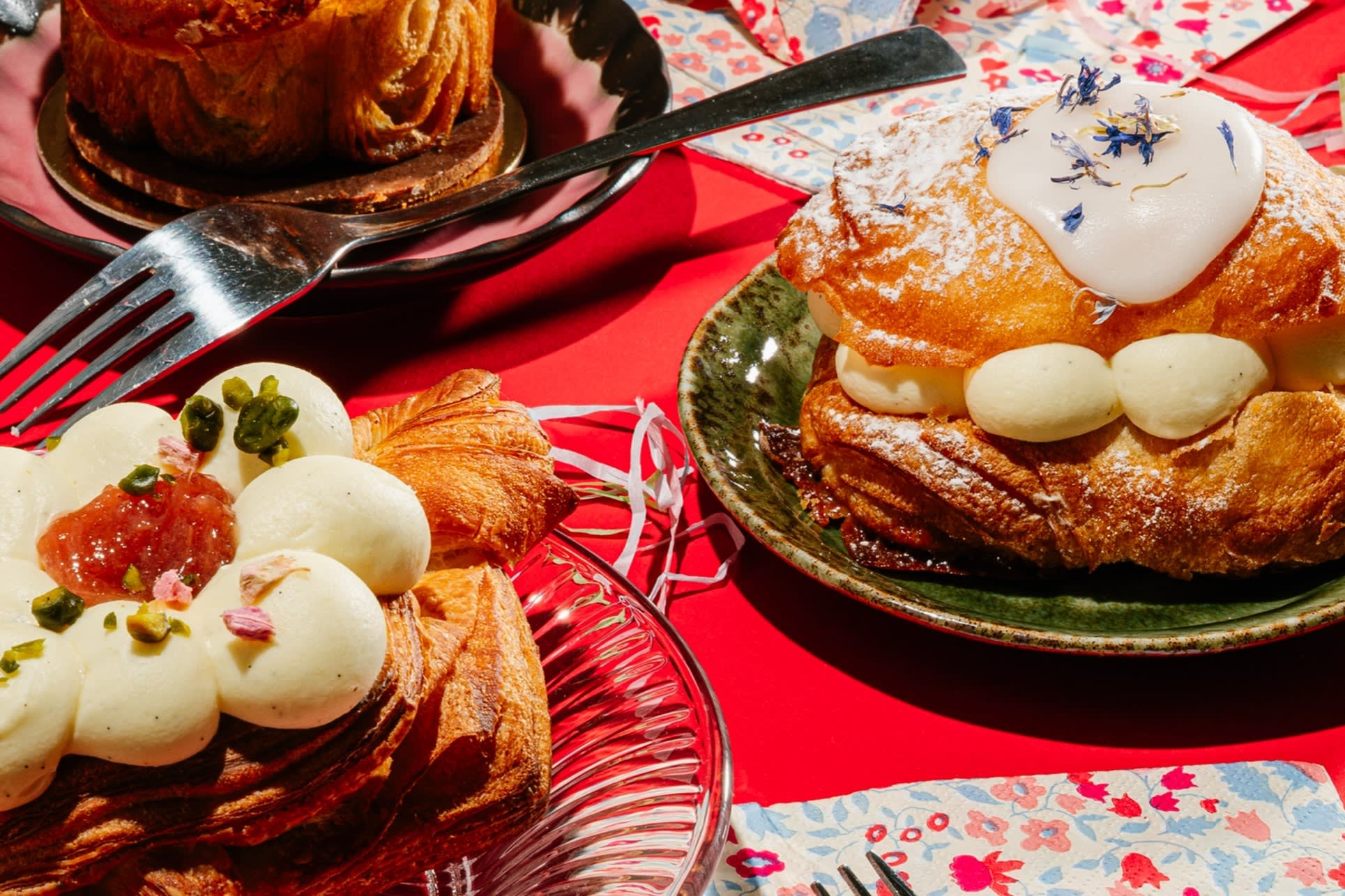 Fastelavnsboller on a table