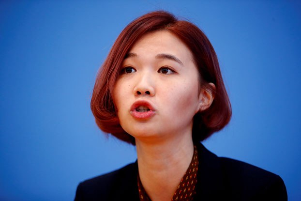 INTERVIEWSArticle23_02142024.5.jpg Hong Kong activist Glacier Kwong speaks during a news conference in Berlin, Germany, Sept. 11, 2019. (Hannibal Hanschke/Reuters)