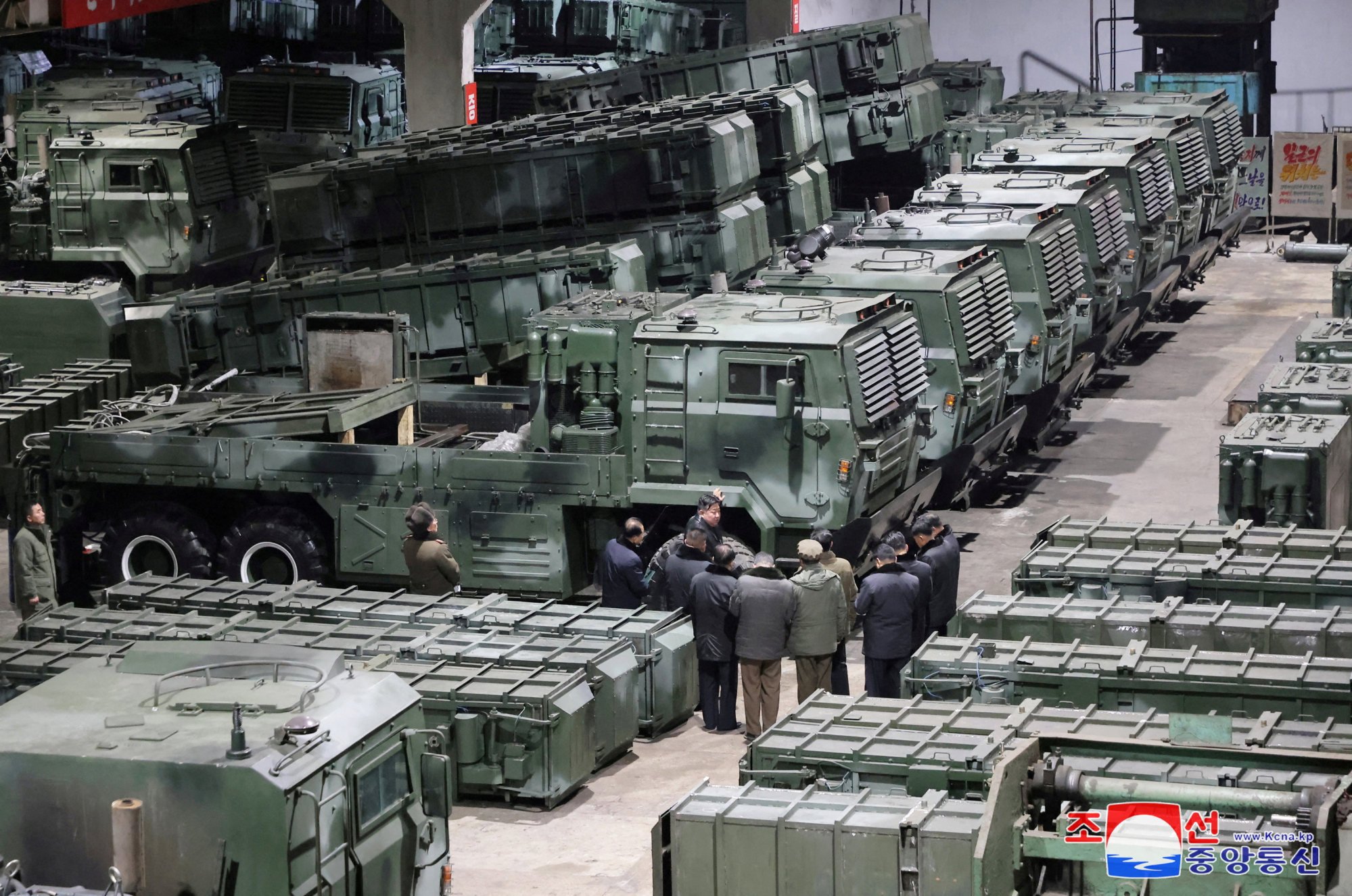 North Korean leader Kim Jong-un visits an arms factory on January 10. Photo: KCNA via Reuters