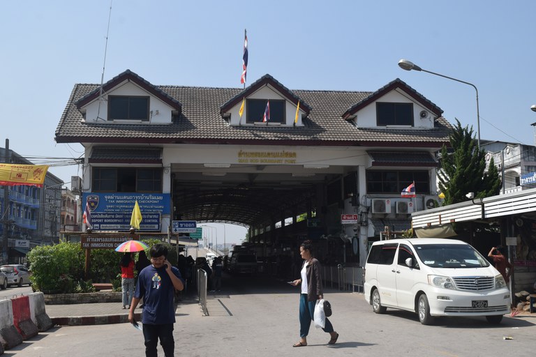 Thailand's Mae Sot border checkpoint at the 1st Thai–Myanmar Friendship Bridge on Feb. 9, 2024..JPG Thailand's Mae Sot border checkpoint at the 1st Thai–Myanmar Friendship Bridge on Feb. 9, 2024..JPG