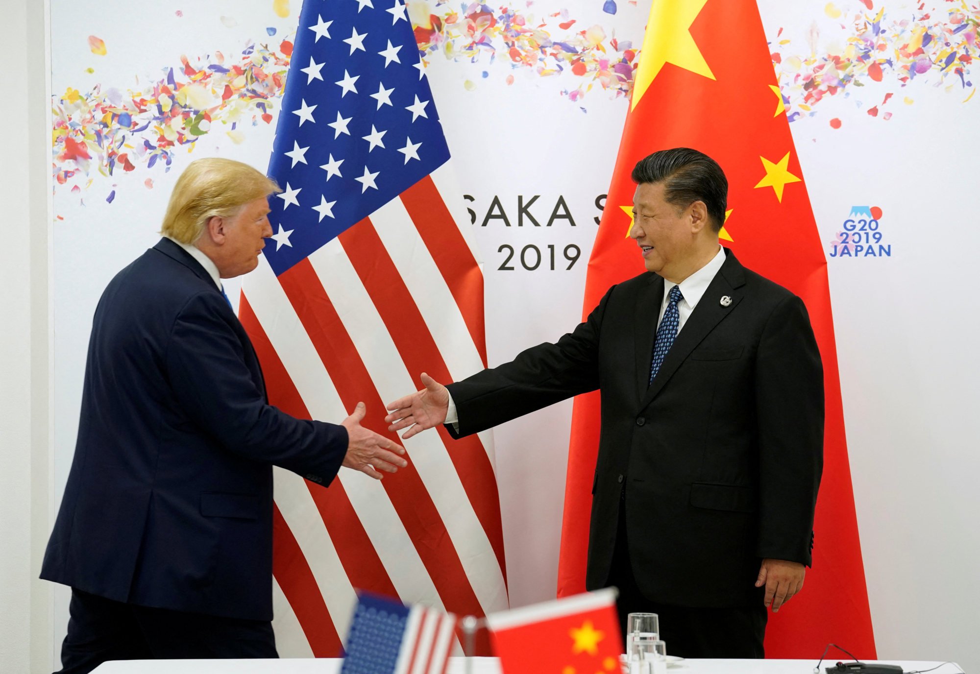 Then US President Donald Trump and China’s President Xi Jinping at the G20 summit in Osaka, Japan in 2019. Photo: Reuters