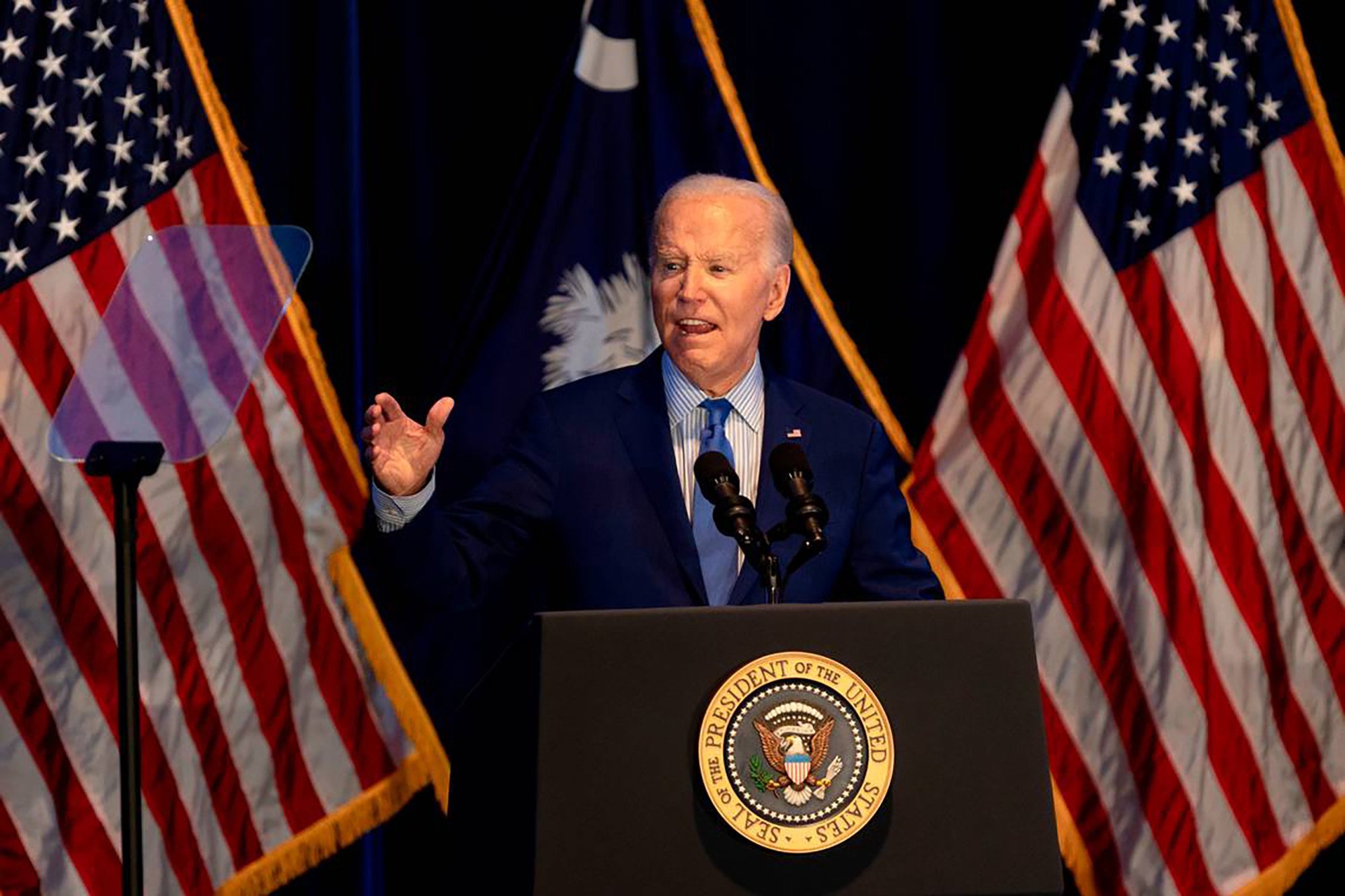 US President Joe Biden has maintained the tariffs on Chinese imports first imposed by Trump. Photo: TNS