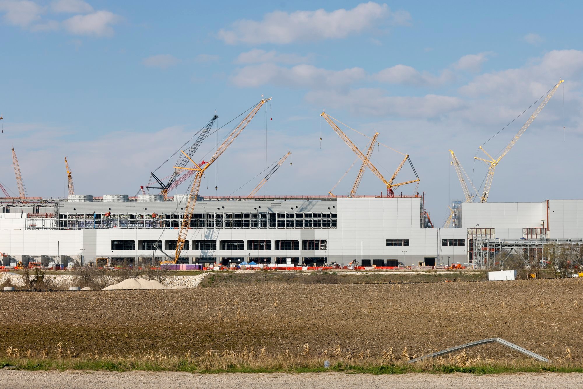 The Samsung chip plant in Taylor, Texas, seen last month. Photo: EPA-EFE