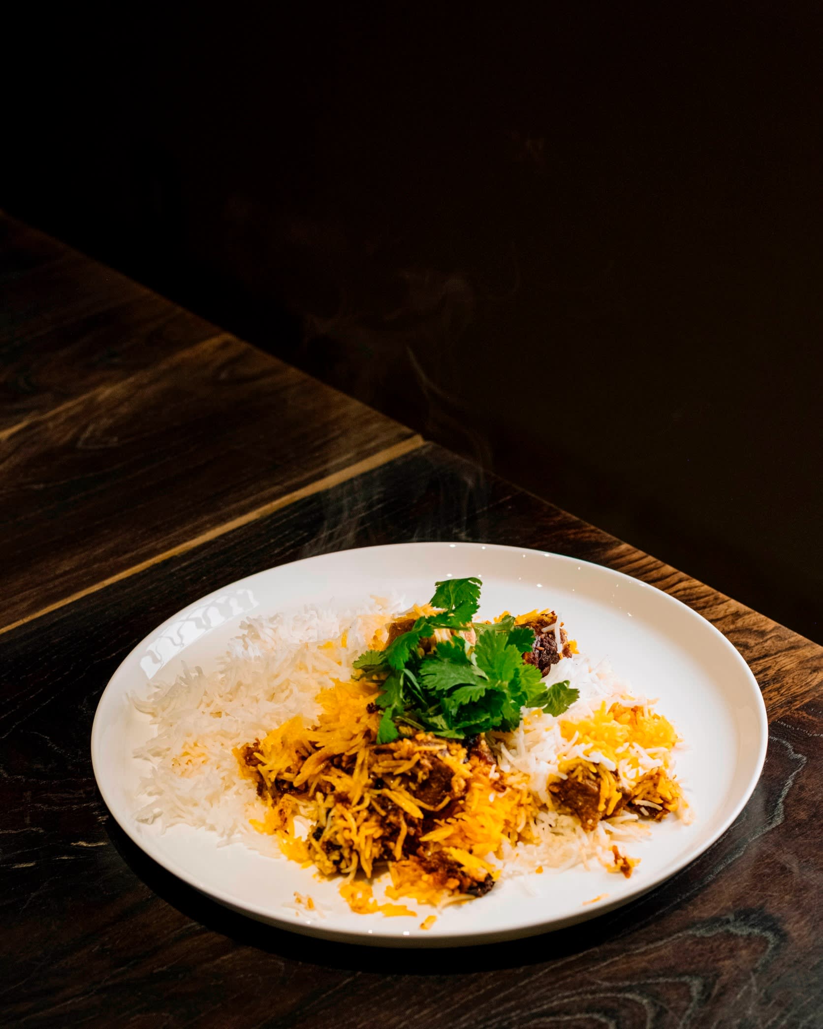 A plate of mutton Biryani at Biryani Osawa