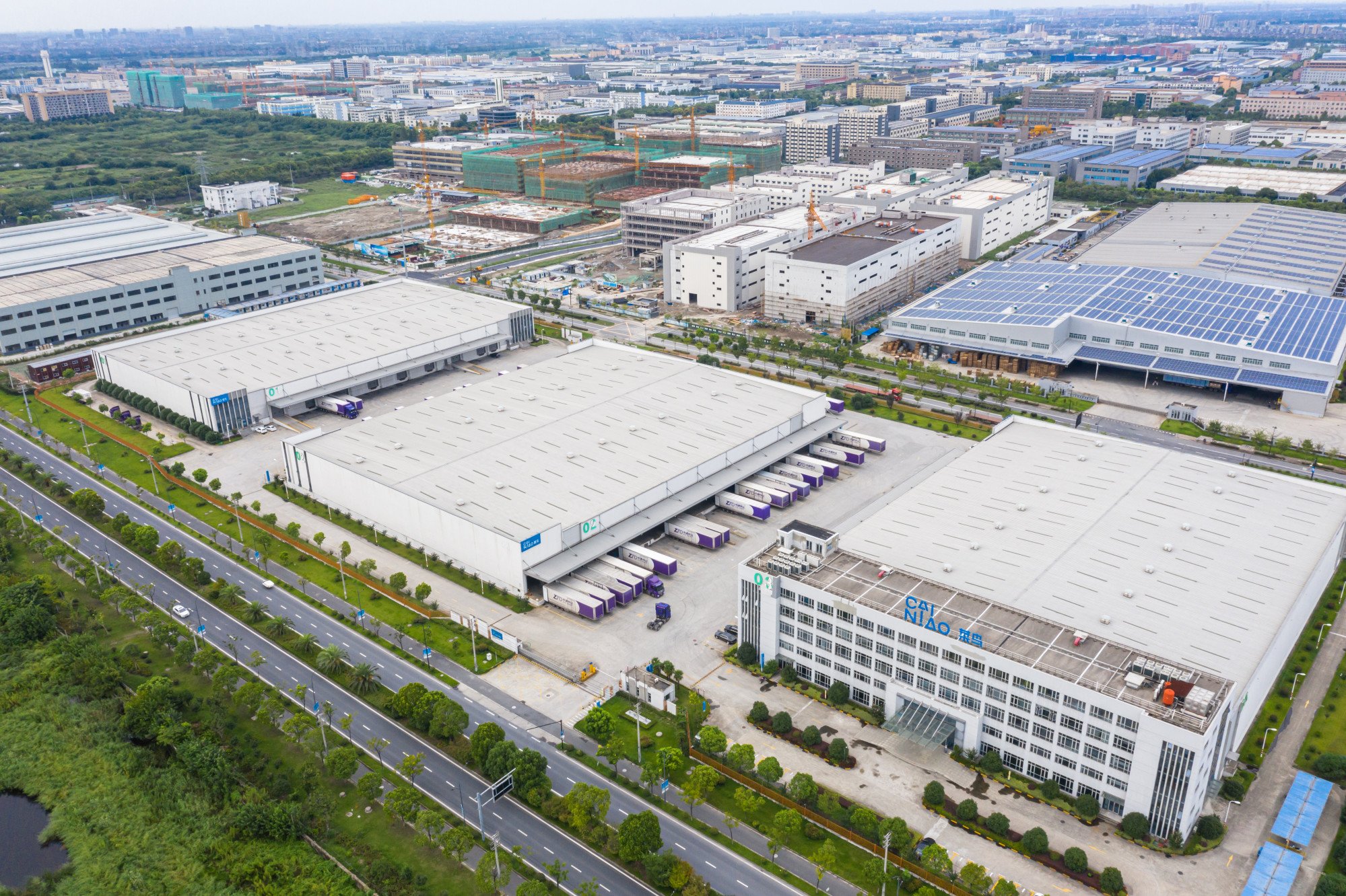 Cainiao Smart Logistics Network’s sprawling office-and-warehouse complex in Hangzhou, capital of eastern Zhejiang province. Photo: Shutterstock
