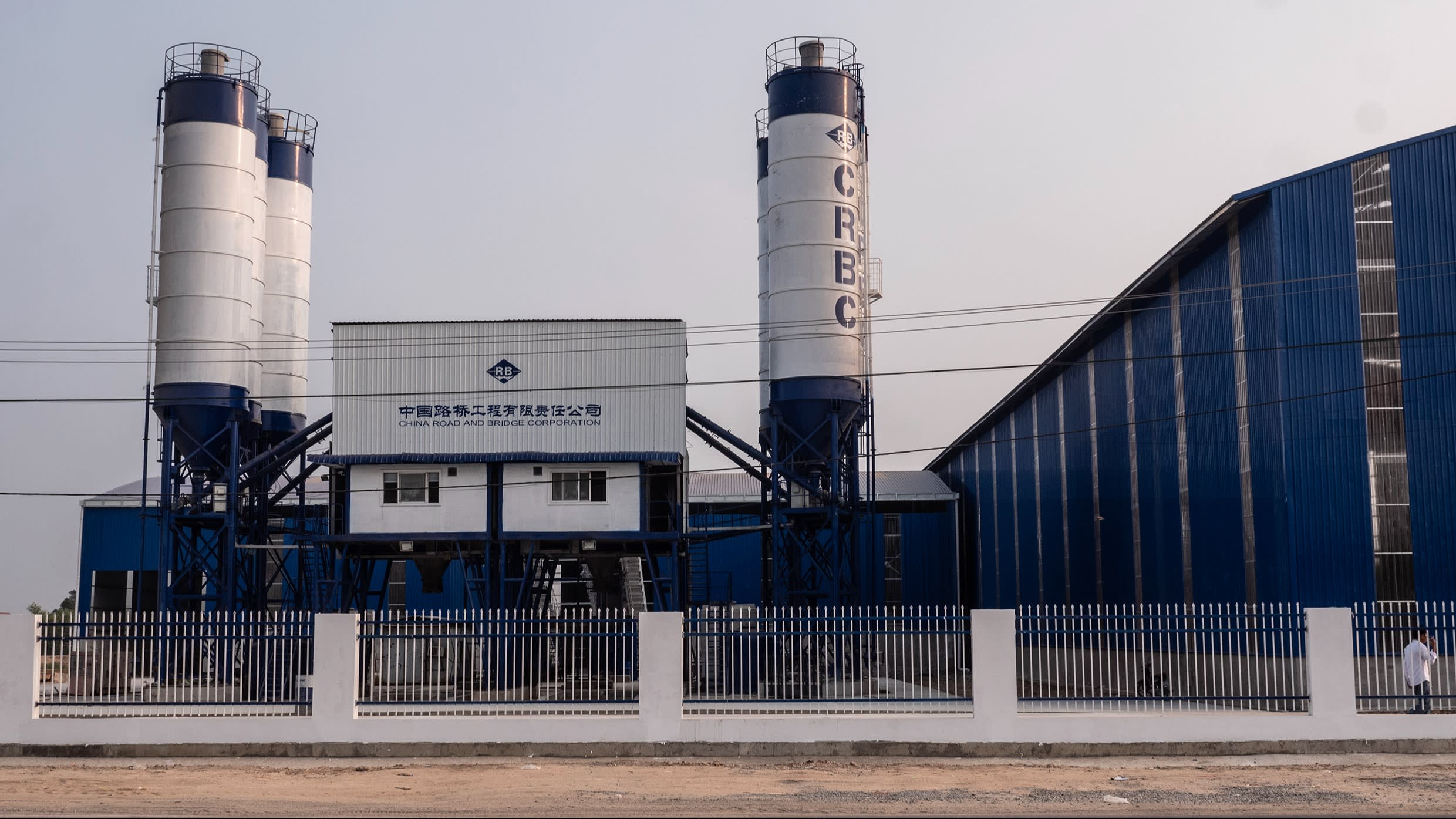 A China Road and Bridge Corporation building in Cambodia