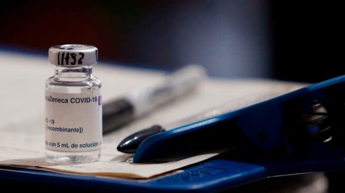 A dose of the AstraZeneca vaccine