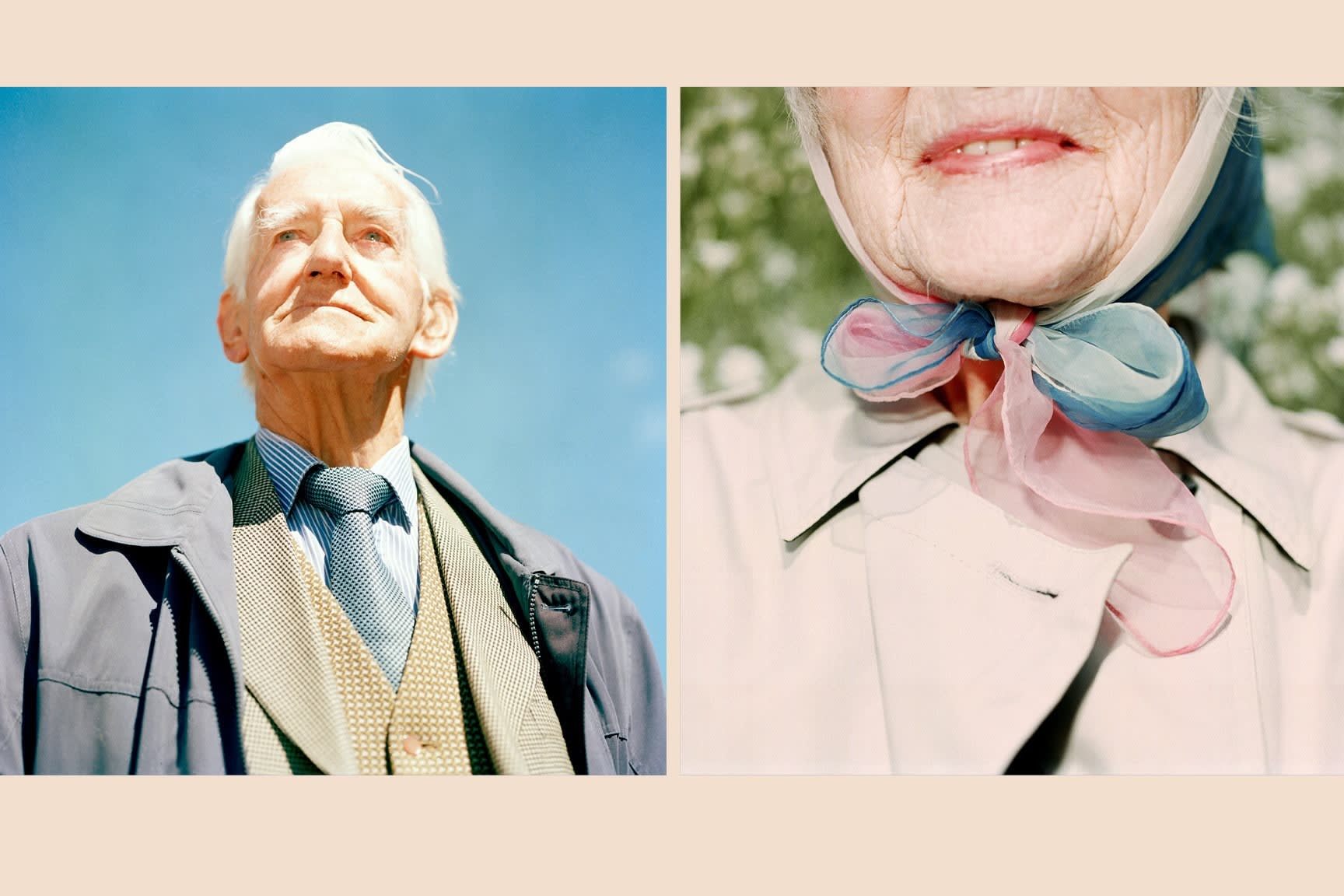 Pictures of older people on a sunny day
