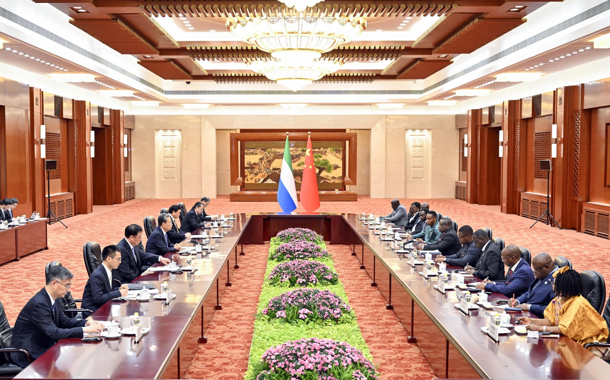 Bio also met with Zhao Leji, chairman of the National People’s Congress Standing Committee, during his visit to Beijing. Photo: Xinhua