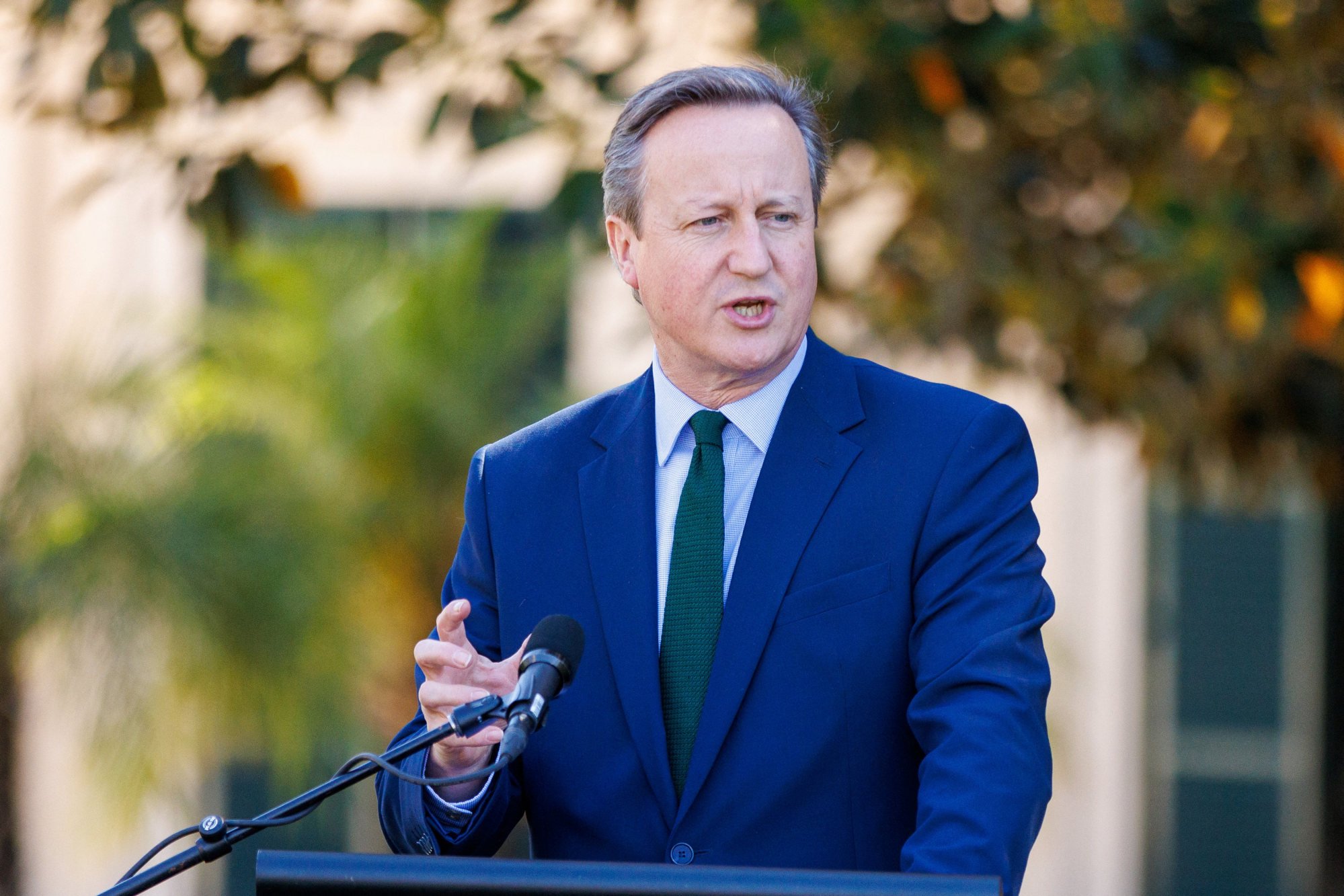 Britain’s Foreign Secretary David Cameron at Government House for the annual Australia-UK Ministerial Consultations (AUKMIN), in Adelaide, Australia on Friday. Photo: AAP Image via Reuters