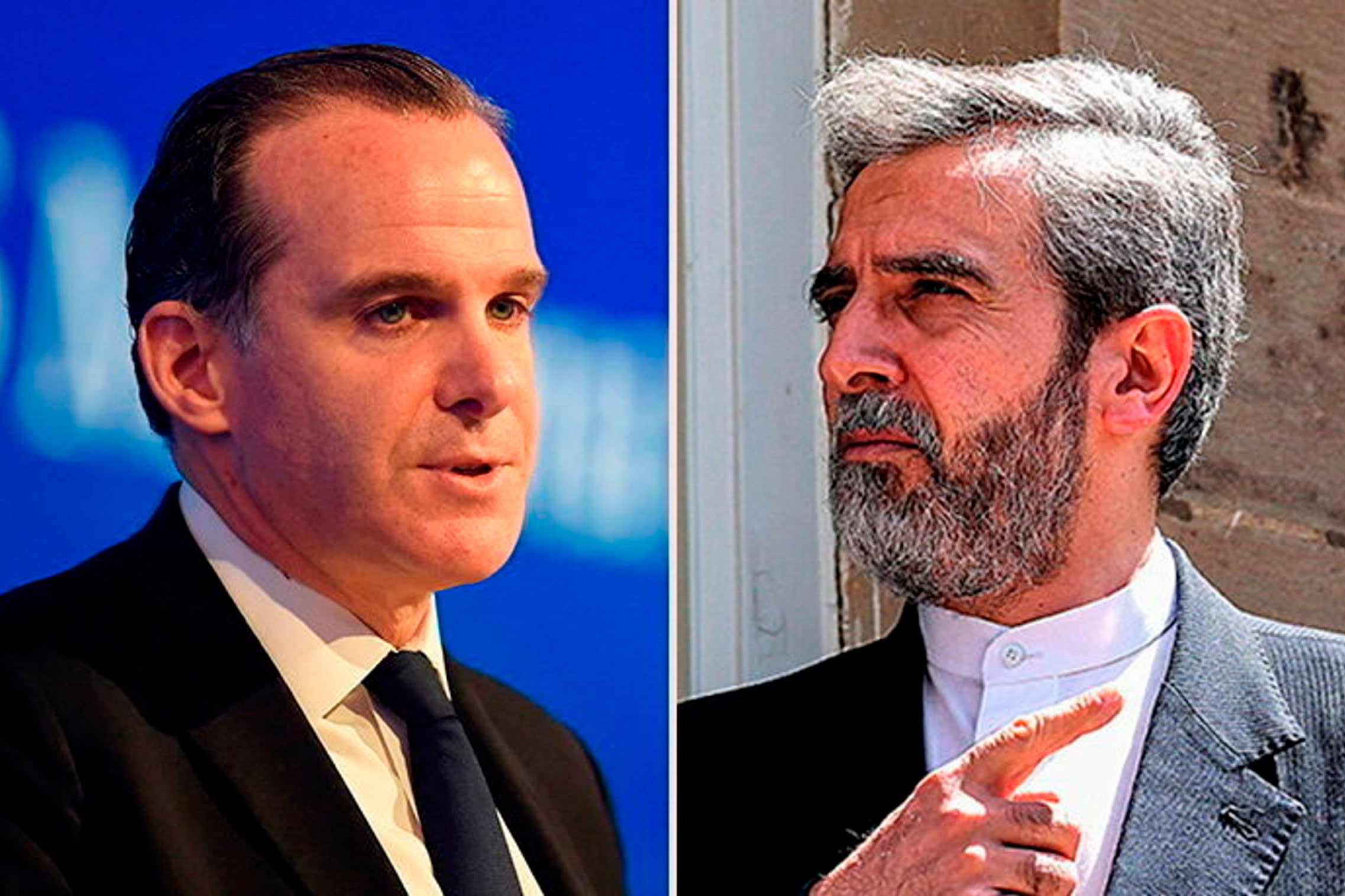 US Middle East adviser Brett McGurk and Iran’s deputy foreign minister Ali Bagheri Kani