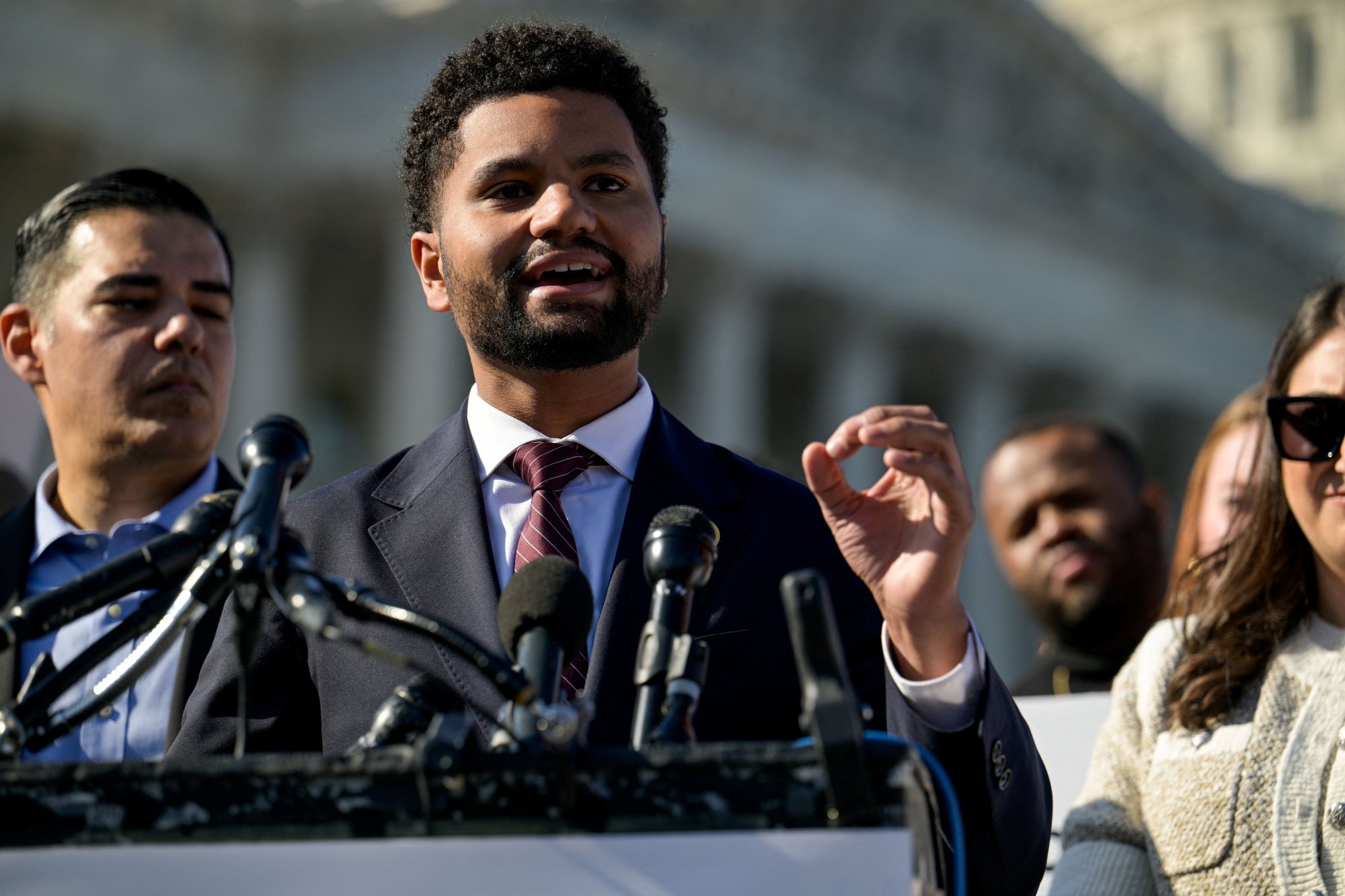 US Representative Maxwell Frost, a Democrat from Florida, is opposed to legislation that cracks down on TikTok. Photo: Reuters