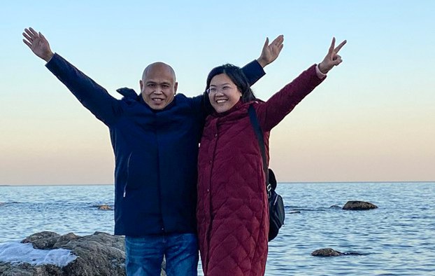 ENG_CHN_XuQinSentence_04012024.jpg Chinese human rights lawyer Yu Wensheng and his wife Xu Yan are seen in an undated photo. (xuyan709 via X)