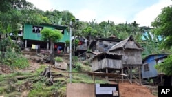 Dwellings are perched at the informal settlement of Koa Hill in Honiara, Solomon Islands, April 14, 2024.