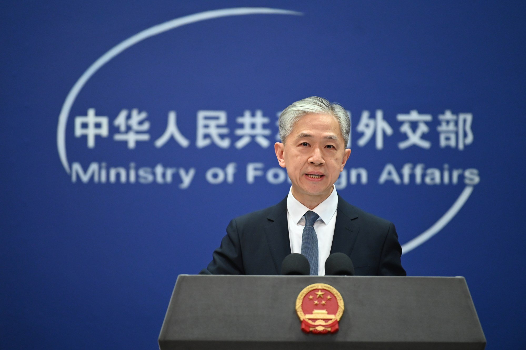 “We firmly oppose the hypocritical practice of the United States of pouring fuel to the fire while blaming China,” Wang Wenbin, spokesman for the Chinese Foreign Ministry, said. Photo: dpa