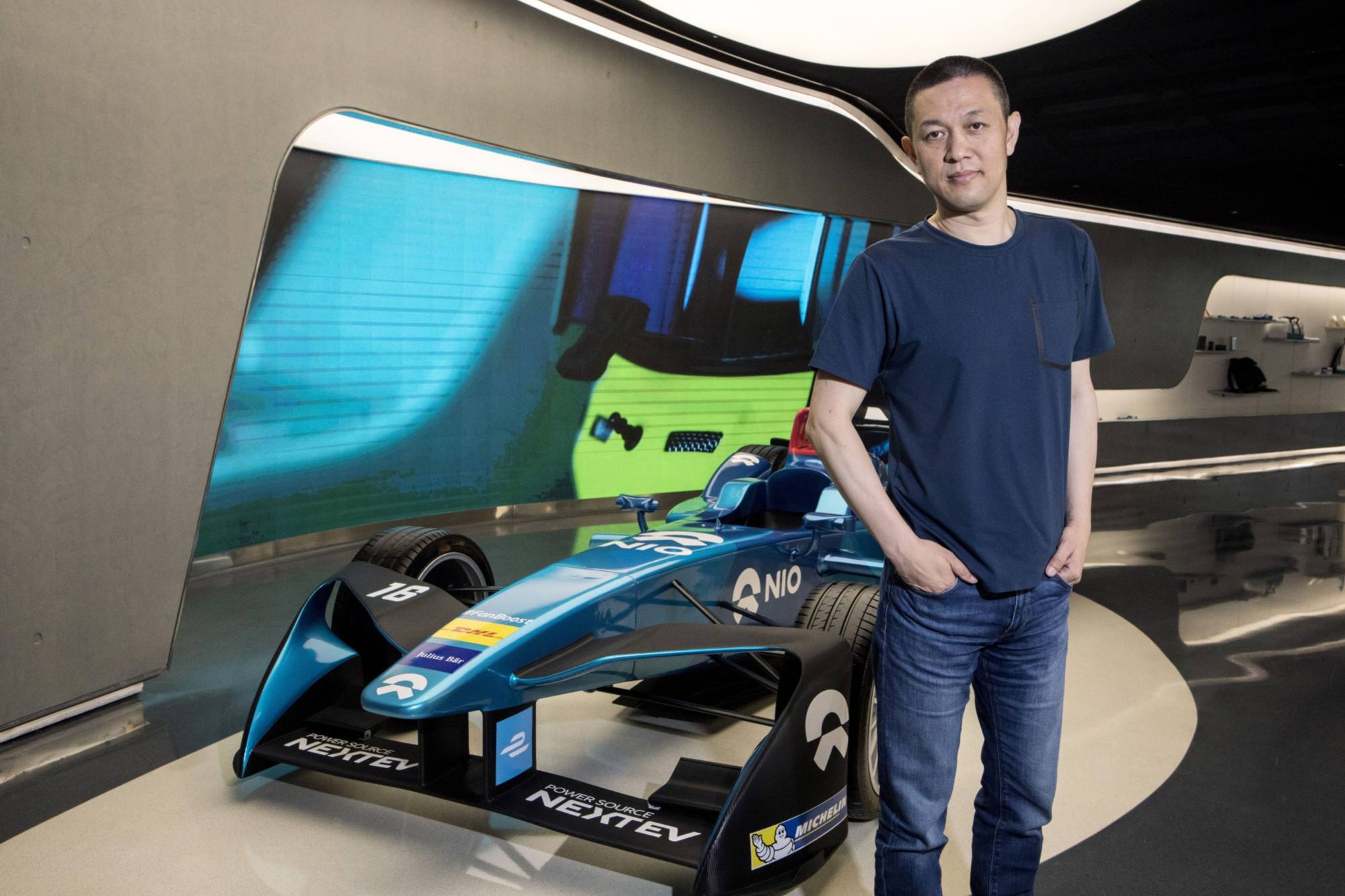 William Li, co-founder of NIO Inc., was one of the participants at the Harvard forum on Saturday. Photo: Bloomberg