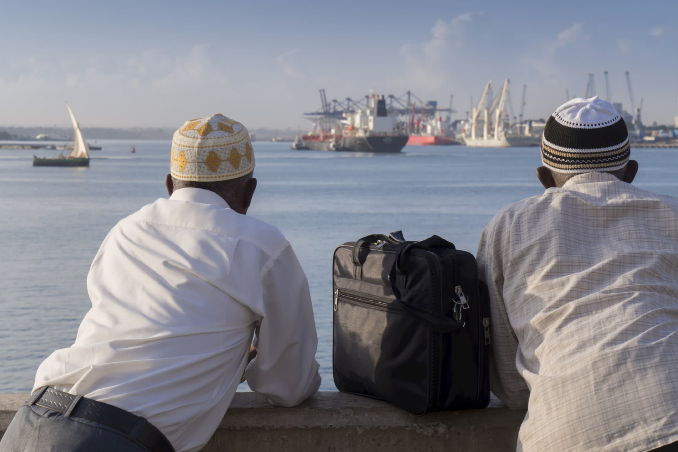 The port of Dar es Salaama, a crucial shipping juncture