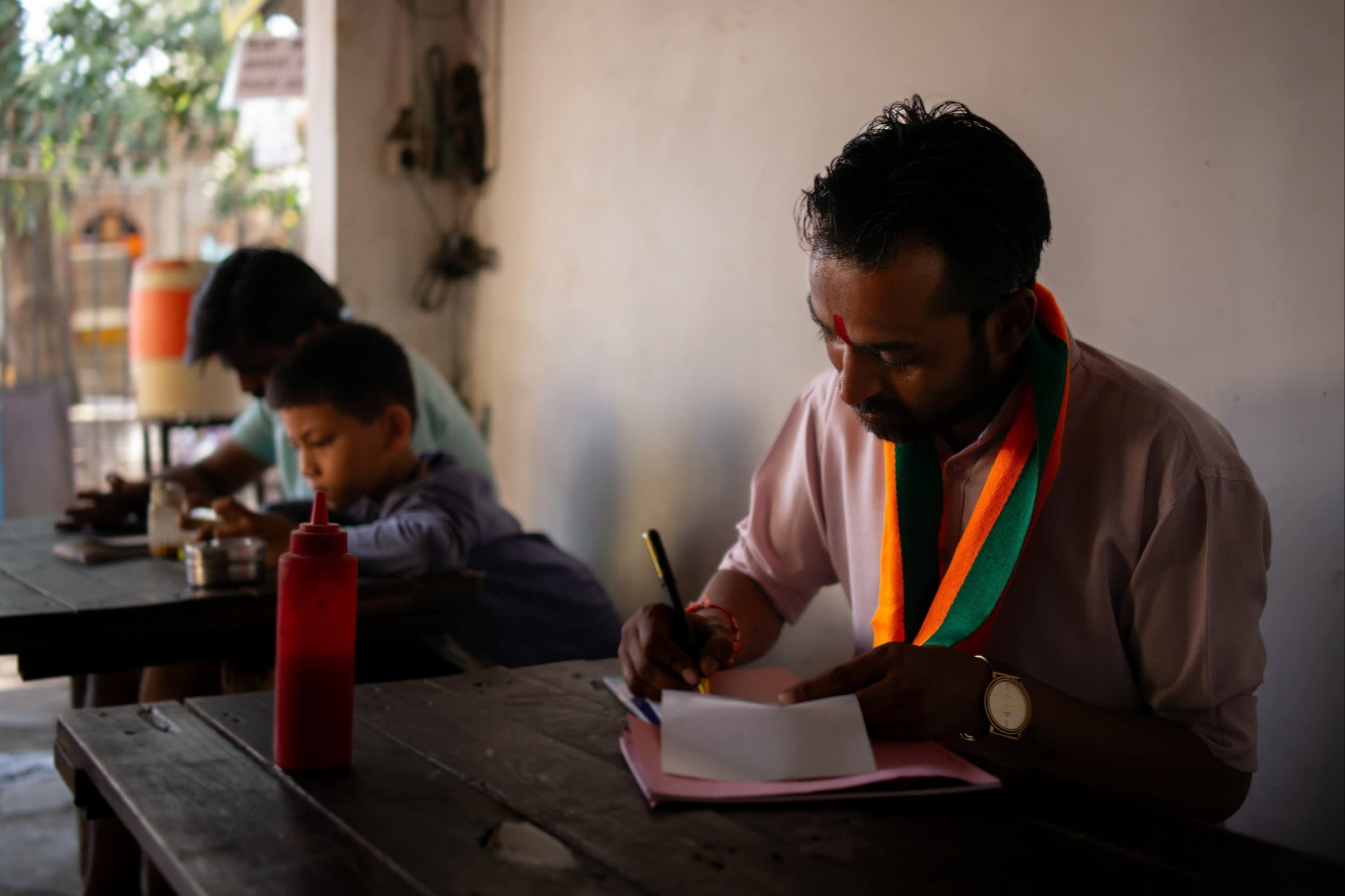 Shrivastava and other BJP activists receive a daily itinerary every morning from the party with assignments ranging from helping out with local services to visiting at least five houses for tea with voters