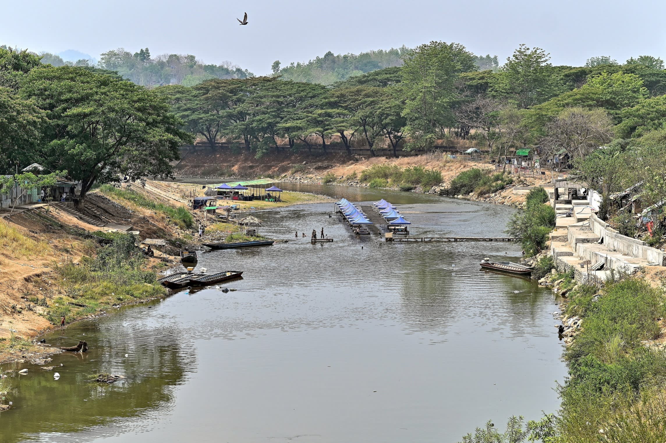 The river bordering Thailand and Myanmar